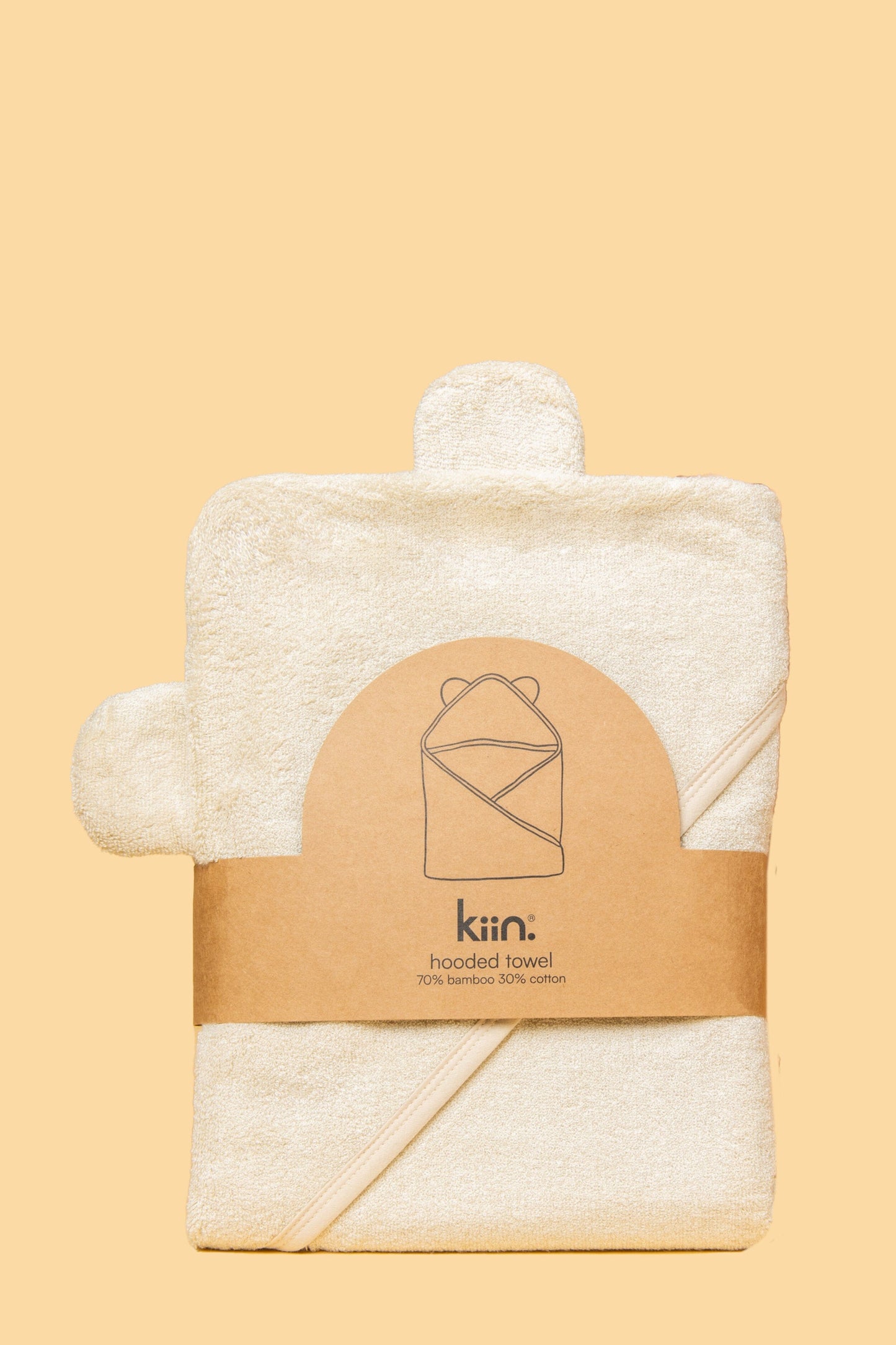 Hooded Towel Towels + Wash Cloths Kiin ® Ivory 