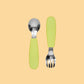 Silicone Cutlery Set Bibs + Tableware Kiin ® Apple 