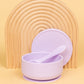 Silicone Suction Bowl with lid + Spoon Set Bibs + Tableware Kiin ® Lilac 