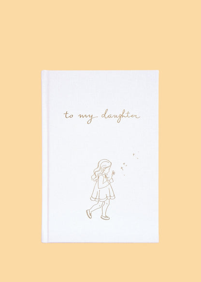 To My Daughter - Childhood Journal & Baby Book Journals Forget Me Not Ivory 