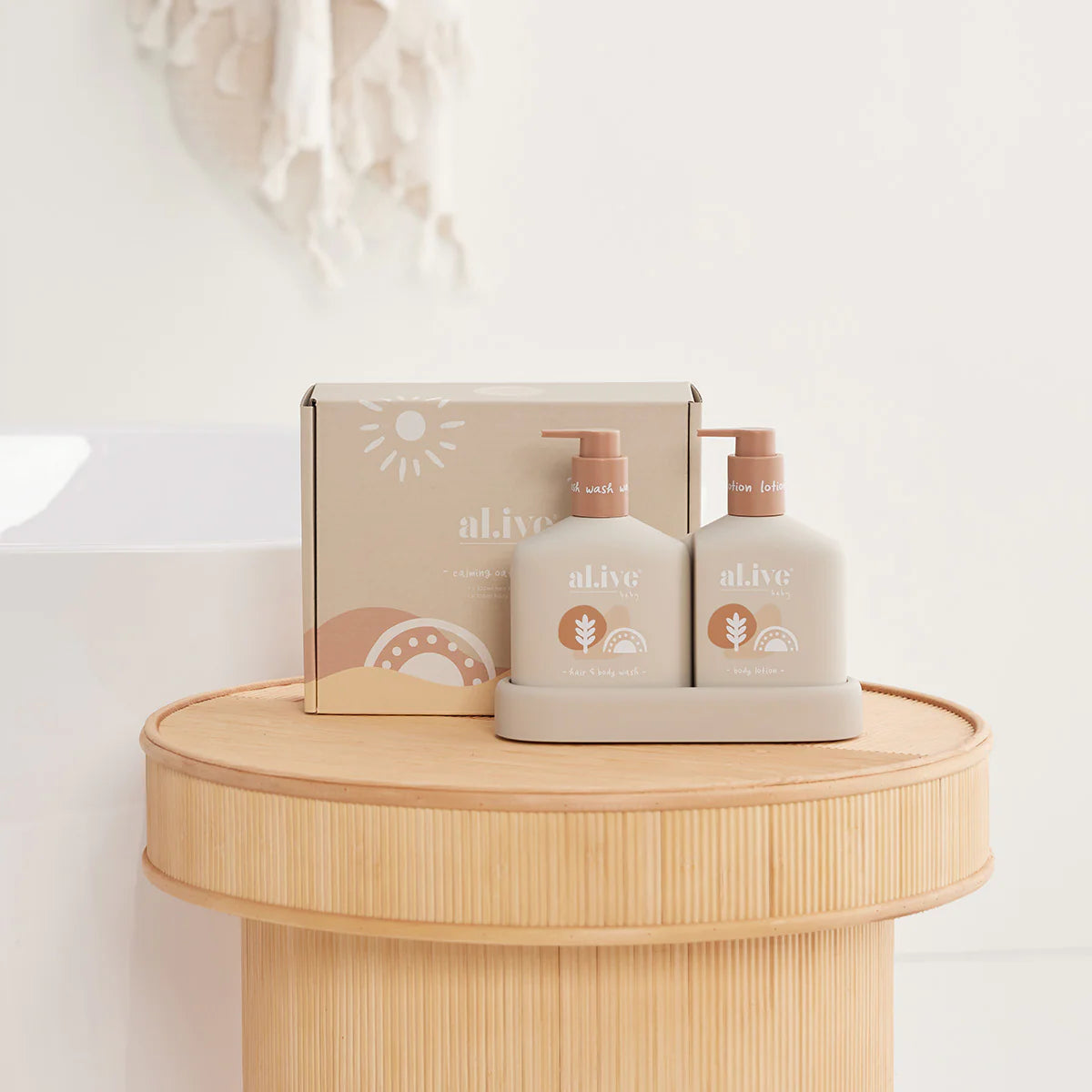 Baby Duo Bath & Body Gift Sets al.ive Calming Oatmeal 