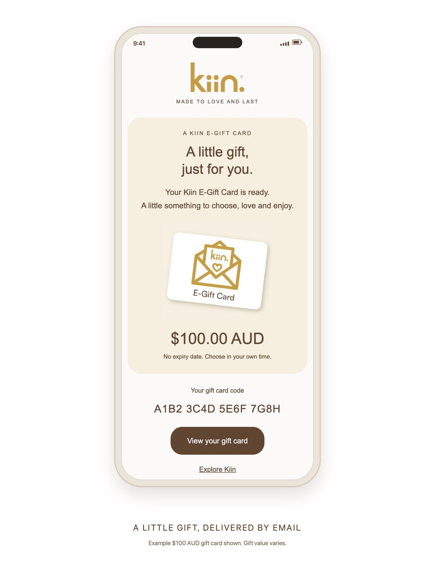 Kiin E-Gift Card egift card Kiin ®