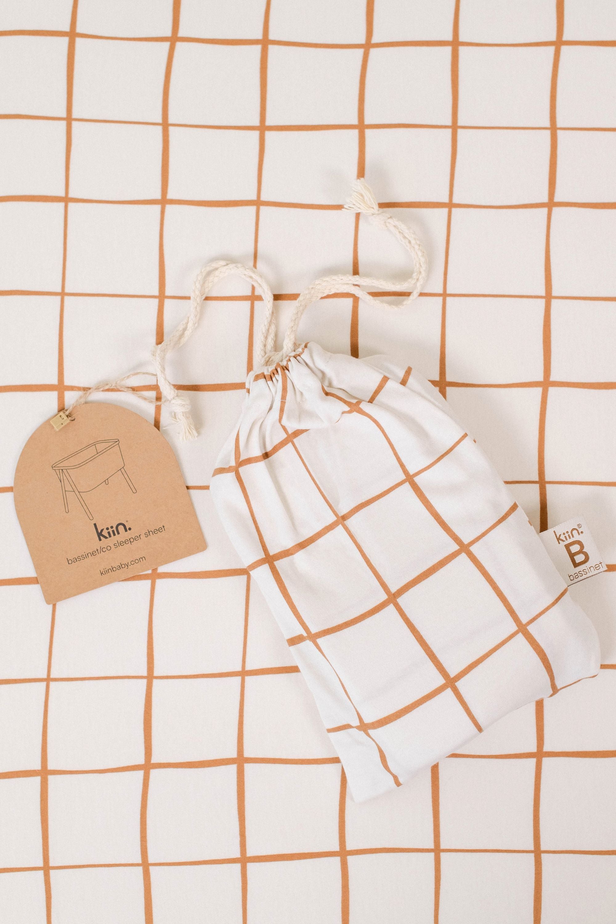 Bassinet/Co Sleeper Organic Sheet - Lattice