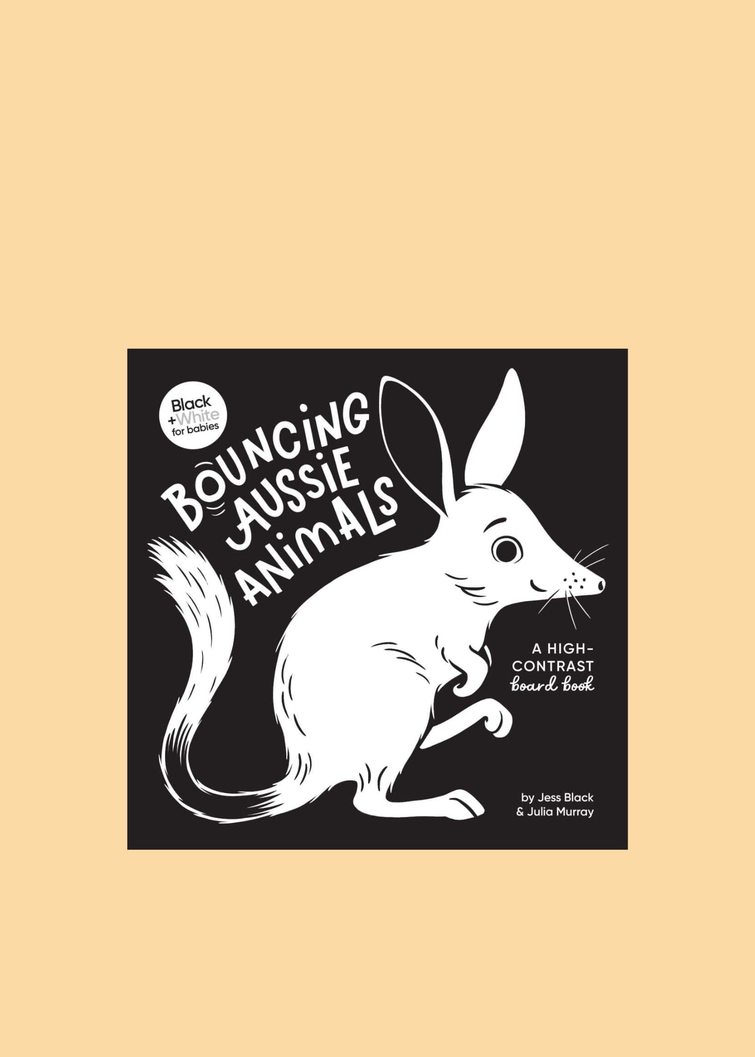 Aussie Black and White Book for Babies Books Julia Murray Bouncing Aussie Animals 