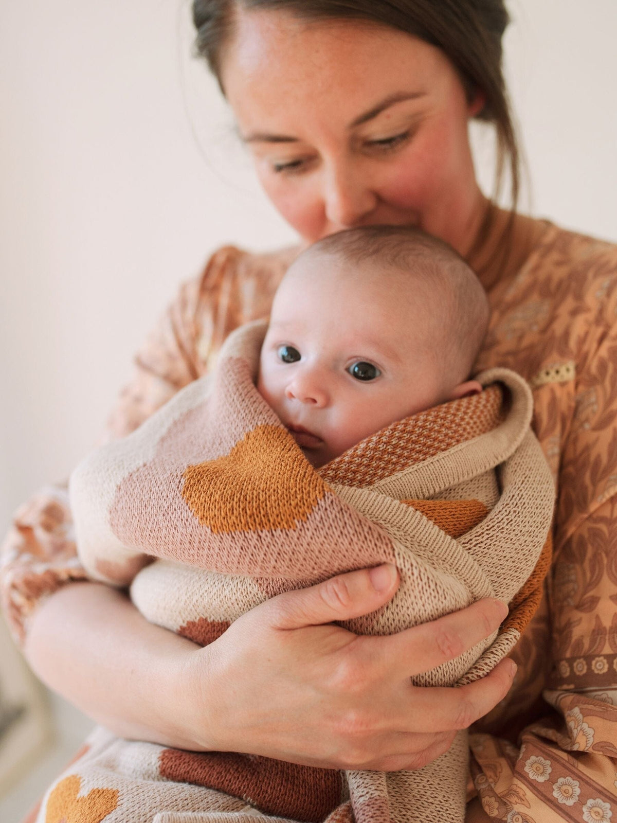 Baby Blanket Organic Cotton Knit - Bloom Blankets Kiin ® 