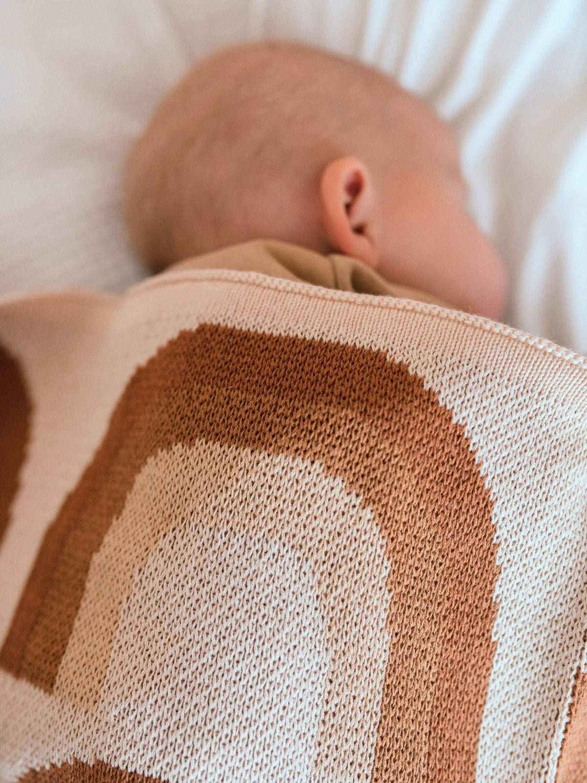 Baby Blanket Organic Cotton Knit - Rainbow Blankets Kiin ® 
