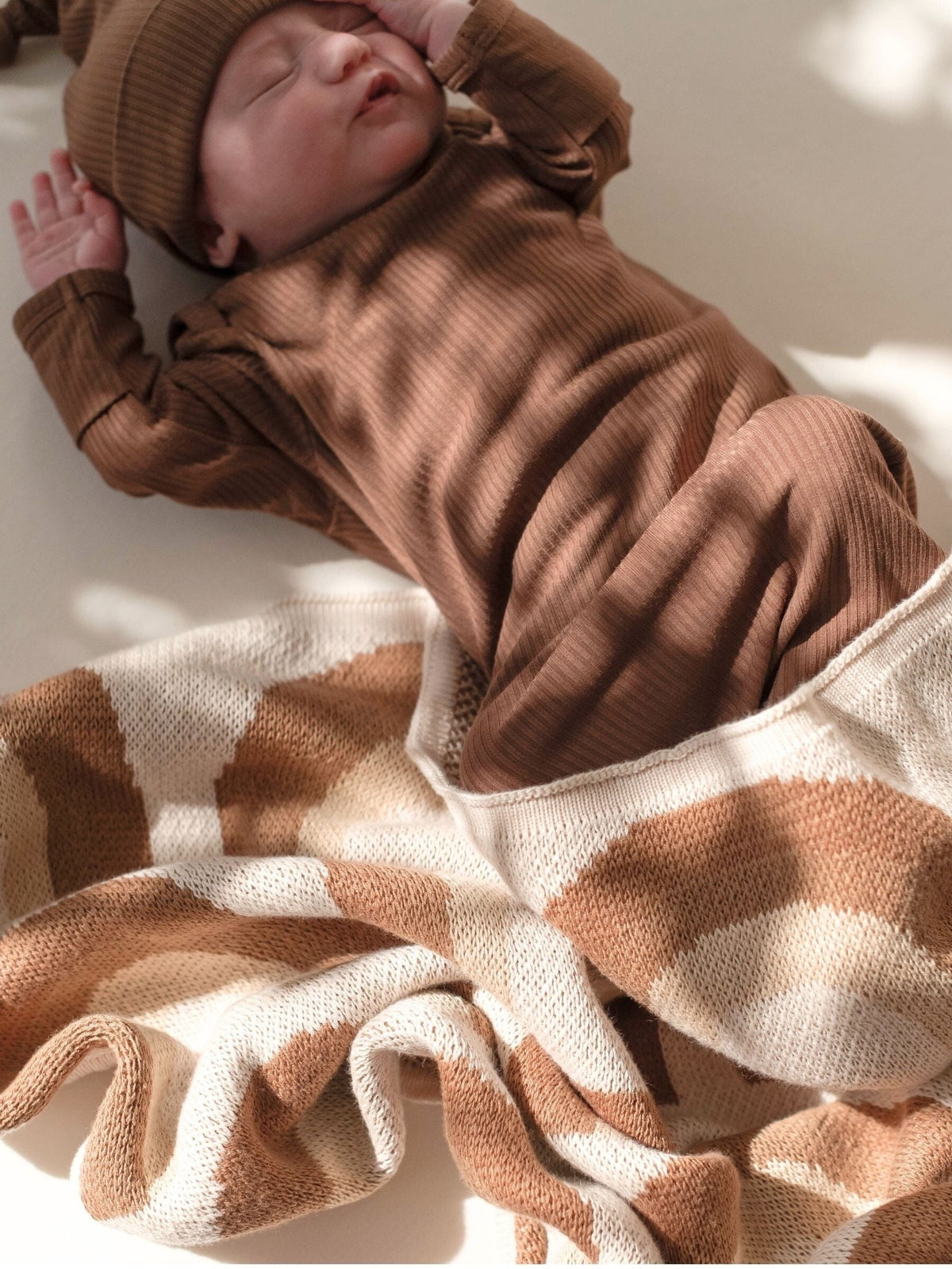 Baby Blanket Organic Cotton Knit - Rainbow Blankets Kiin ® 