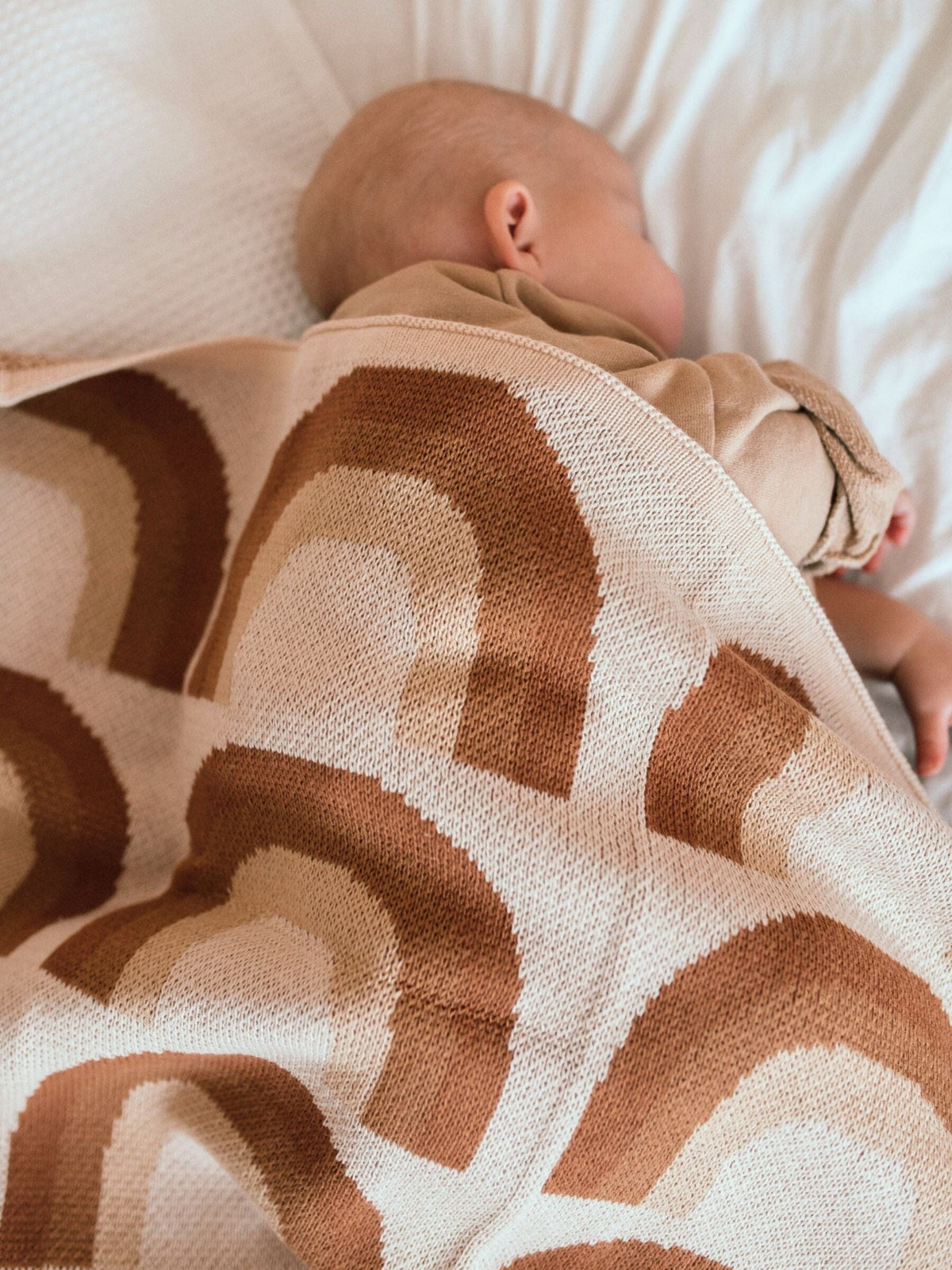 Baby Blanket Organic Cotton Knit - Rainbow Blankets Kiin ® 