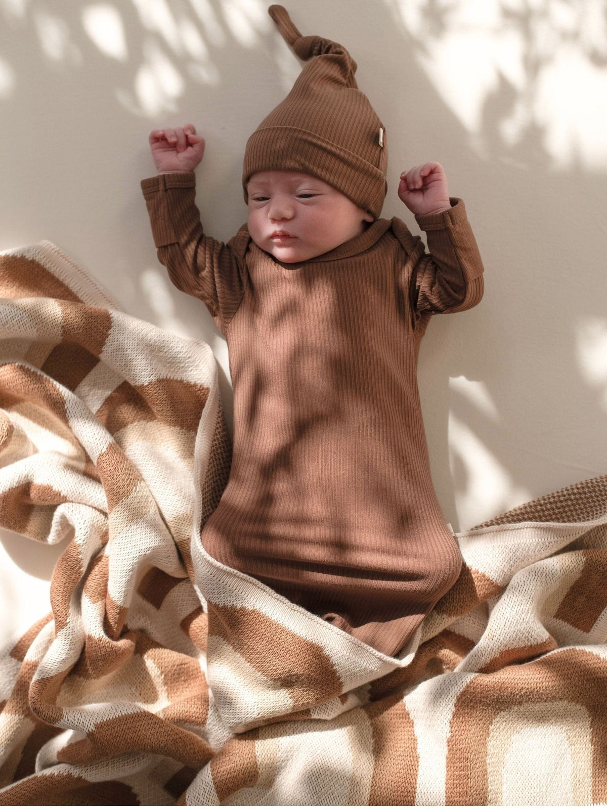 Baby Blanket Organic Cotton Knit - Rainbow Blankets Kiin ® 