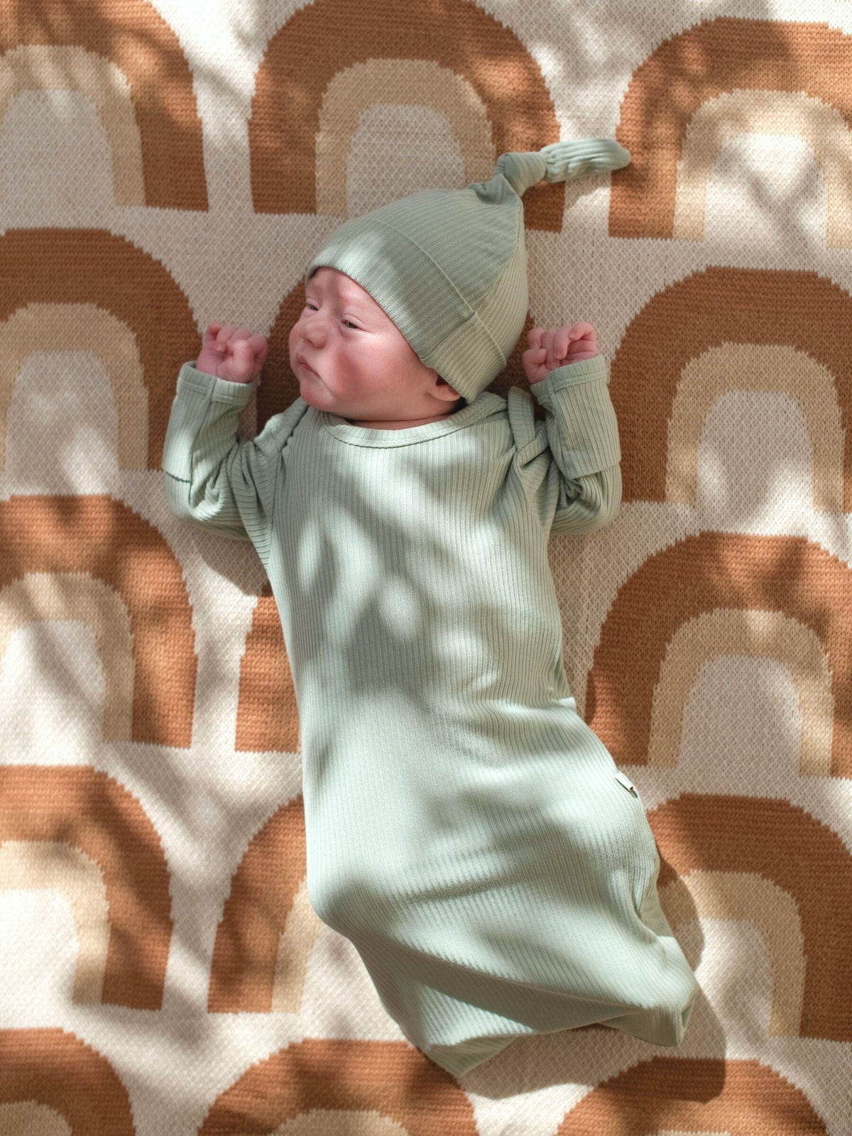 Baby Blanket Organic Cotton Knit - Rainbow Blankets Kiin ® 