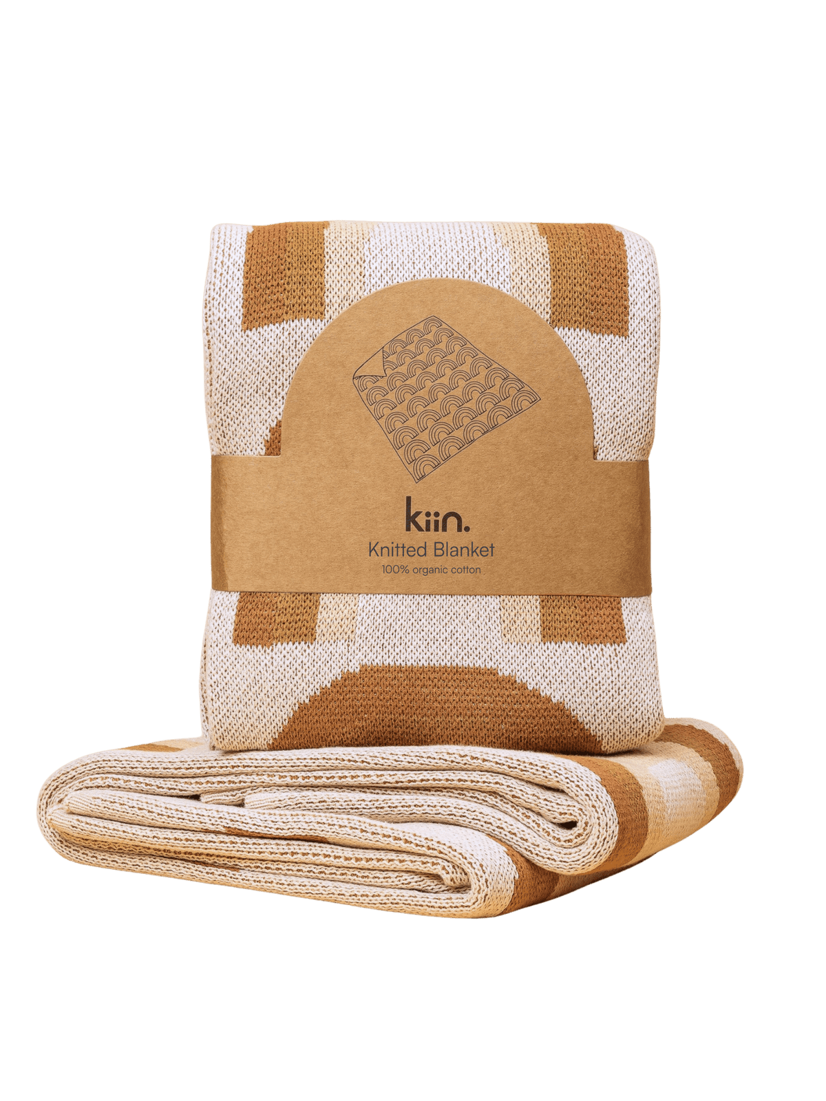 Baby Blanket Organic Cotton Knit - Rainbow Blankets Kiin ® 