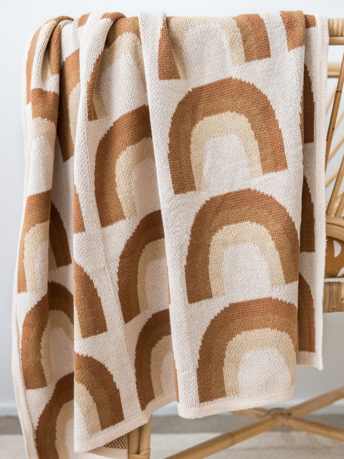 Baby Blanket Organic Cotton Knit - Rainbow Blankets Kiin ® 
