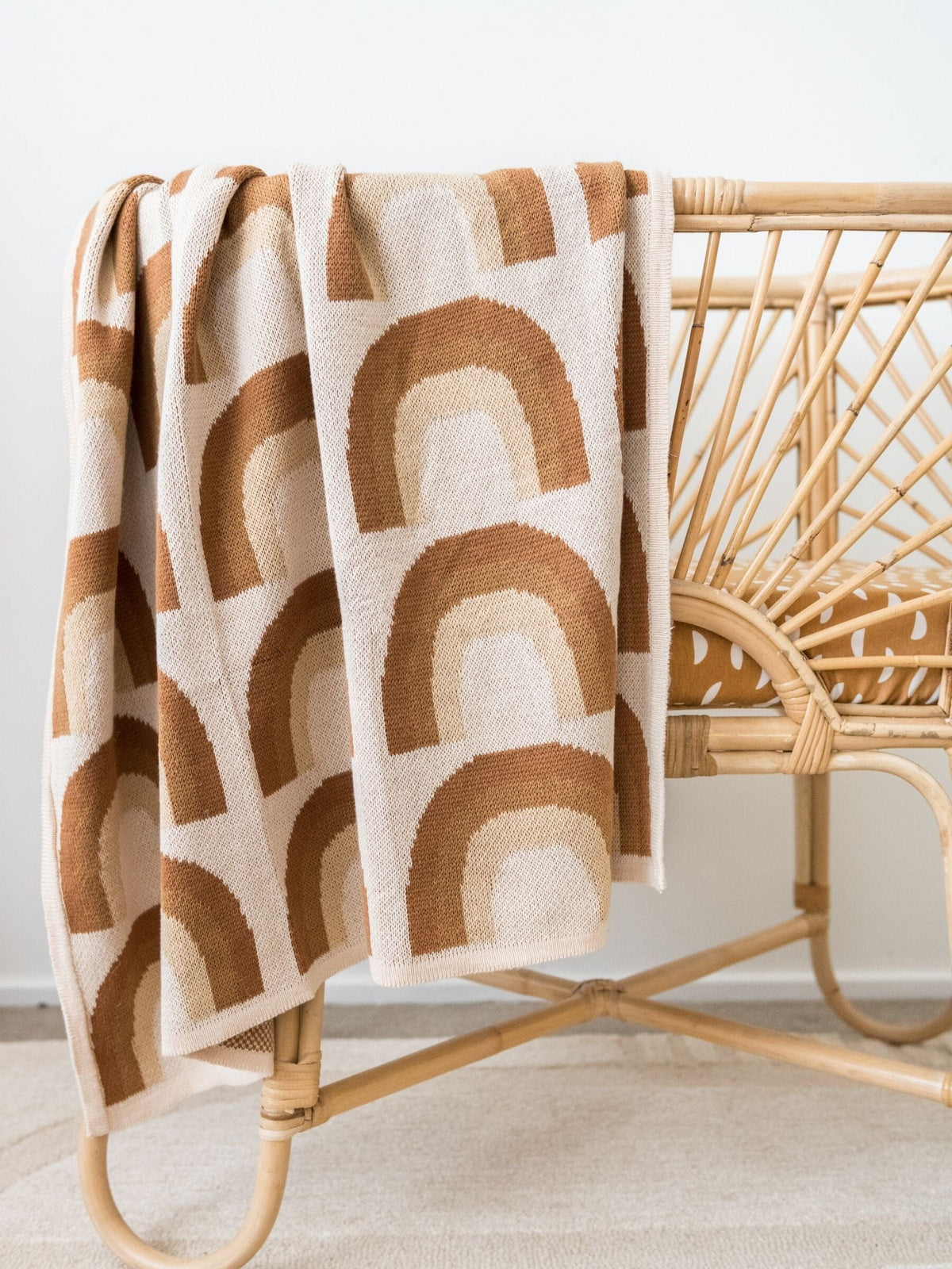 Baby Blanket Organic Cotton Knit - Rainbow Blankets Kiin ® 
