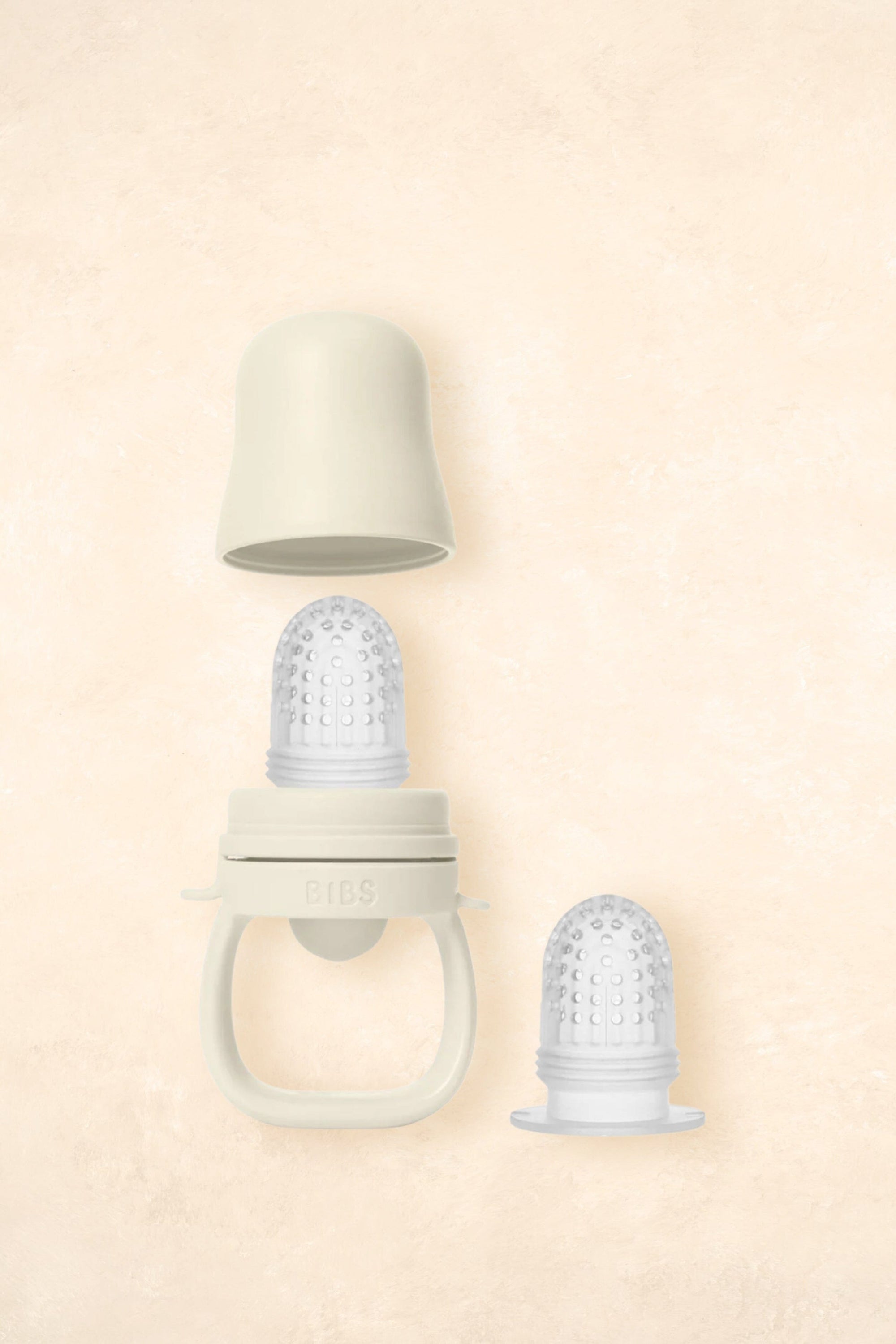 Baby Feeder Dummies + Teethers BIBS Ivory 