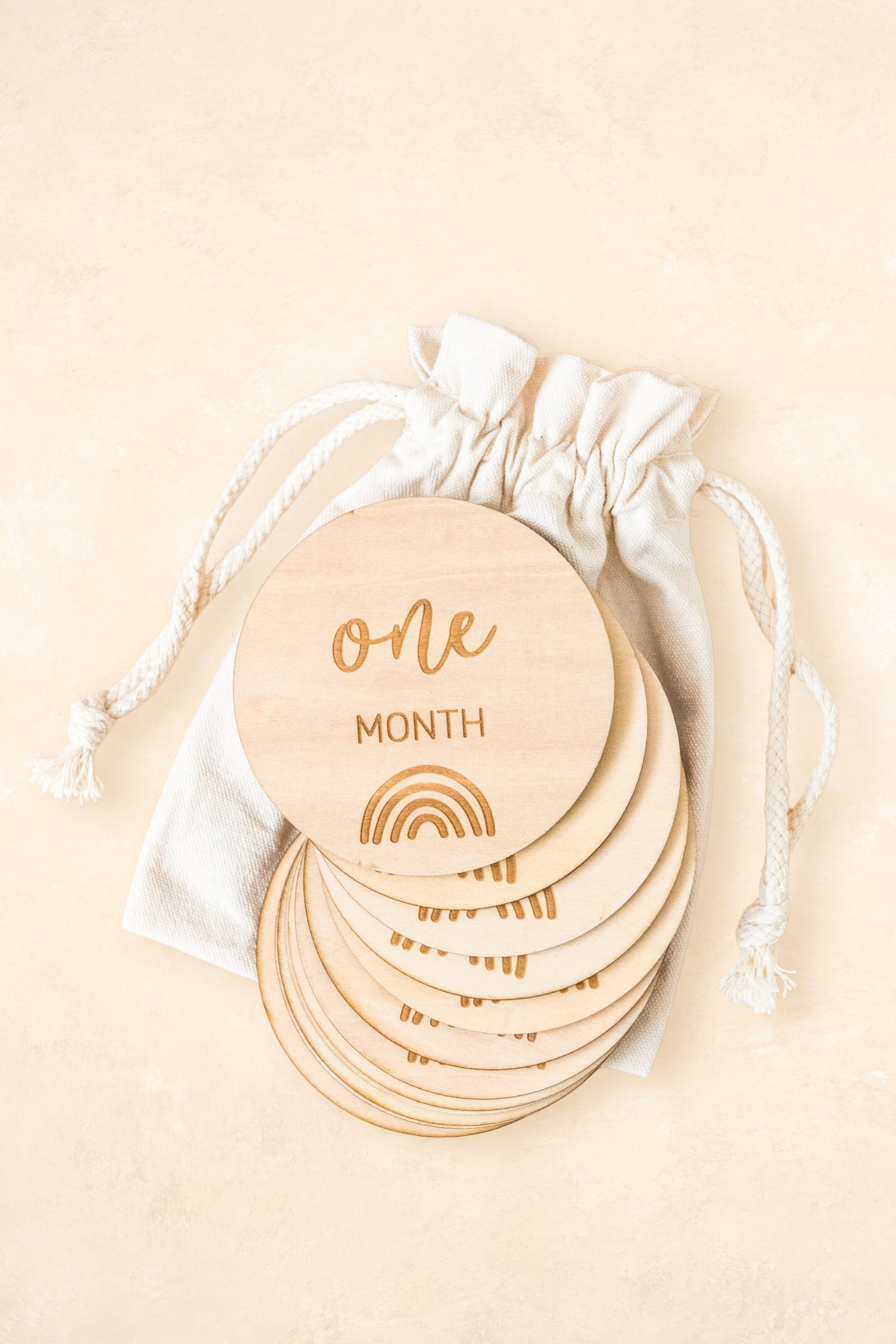 Baby Milestone Wooden Discs Decor Kiin ® 