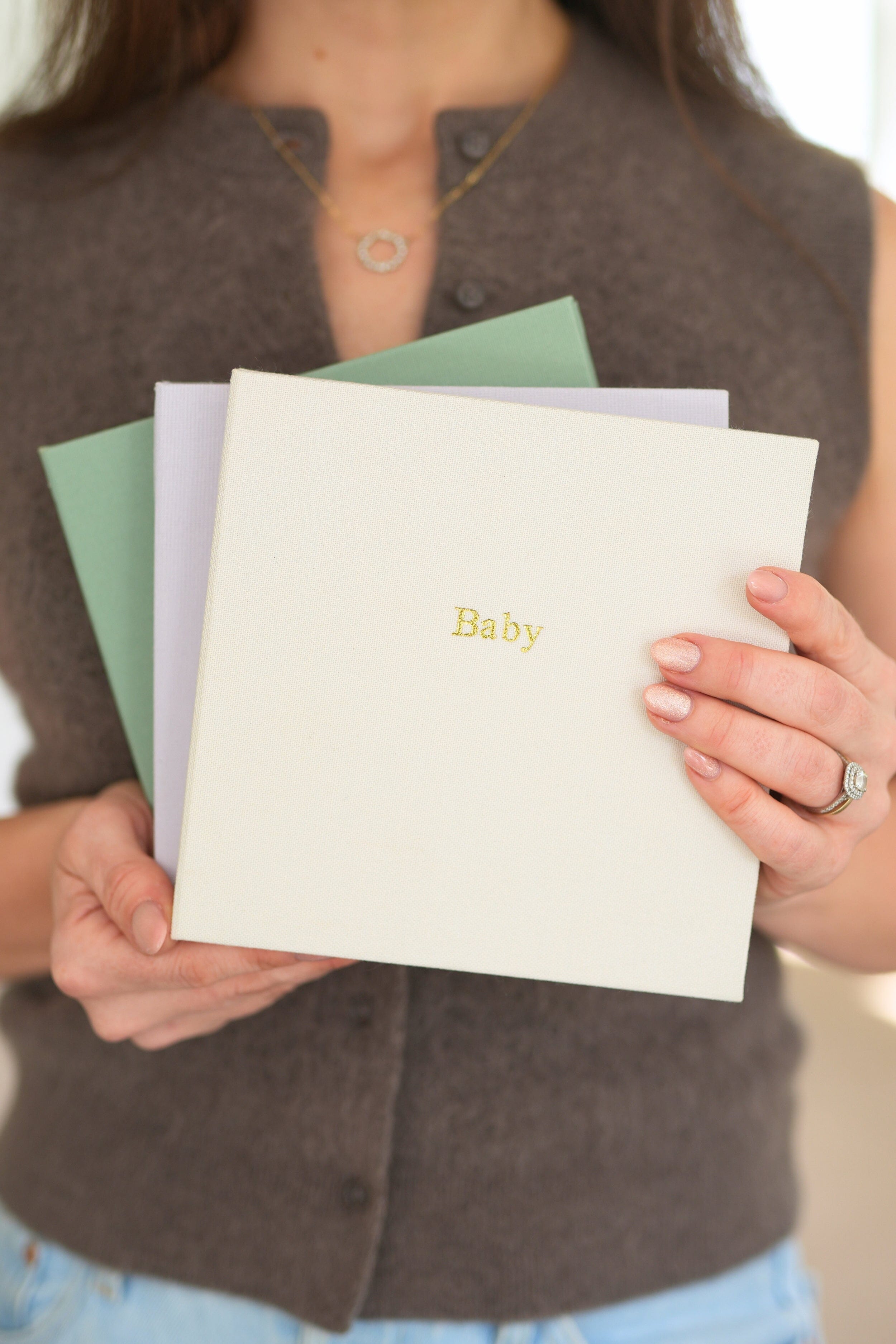 Baby Photo Album - Petite Albums Forget Me Not Ivory 