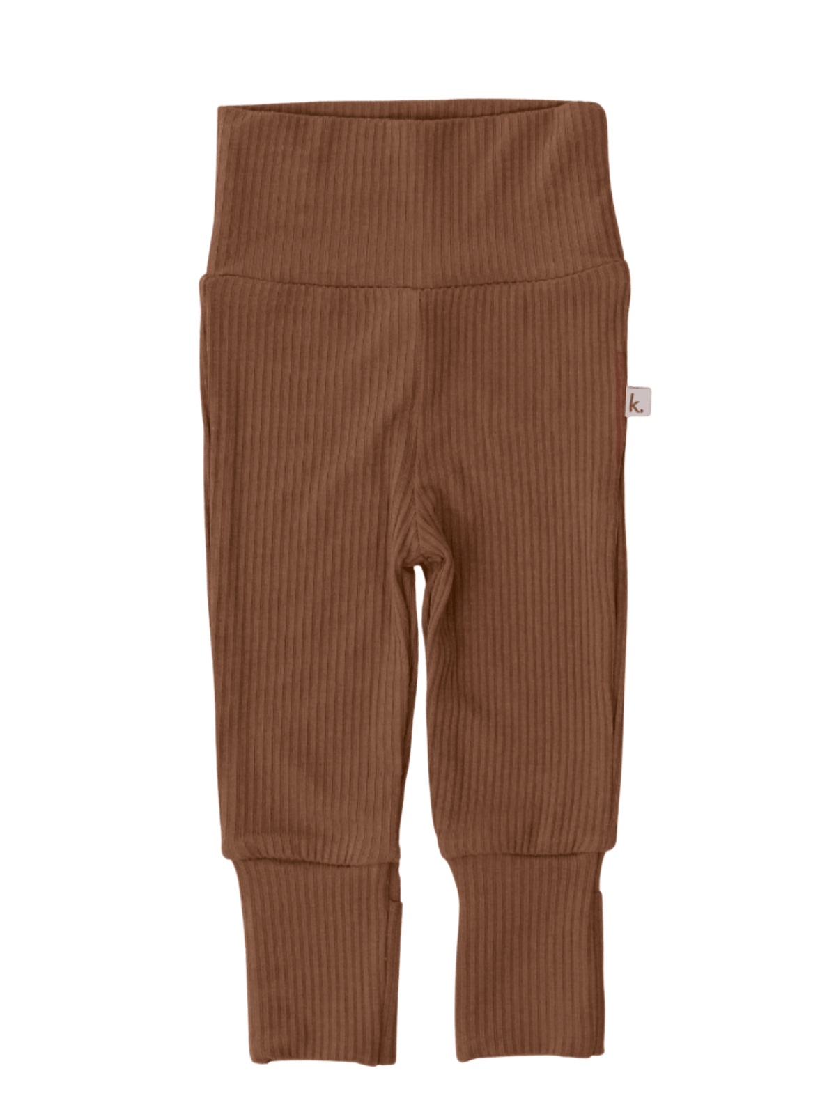 Bamboo Fold Down Leggings - Chocolate Clothing Kiin ® 