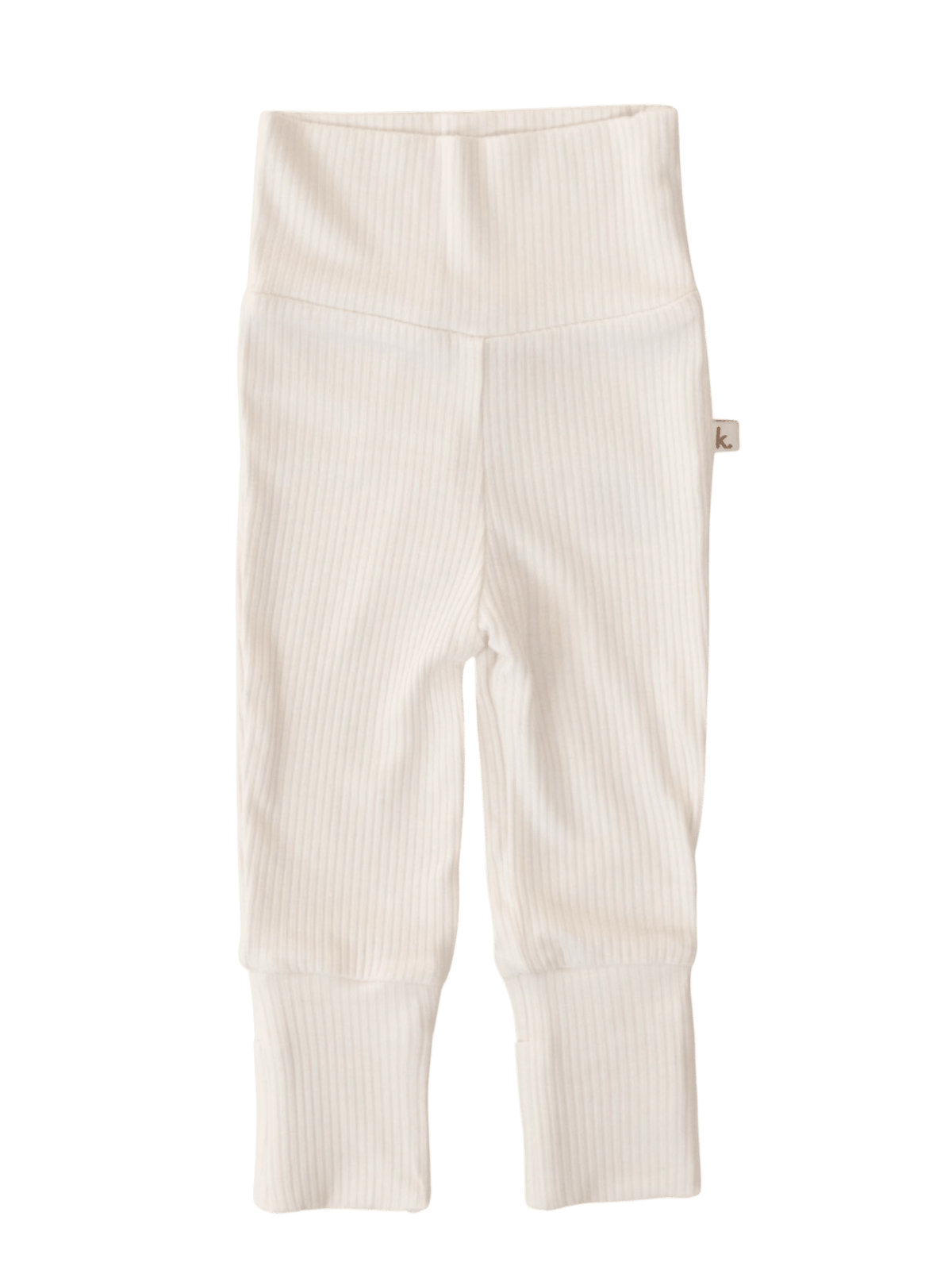 Bamboo Fold Down Leggings - Ivory Clothing Kiin ® 