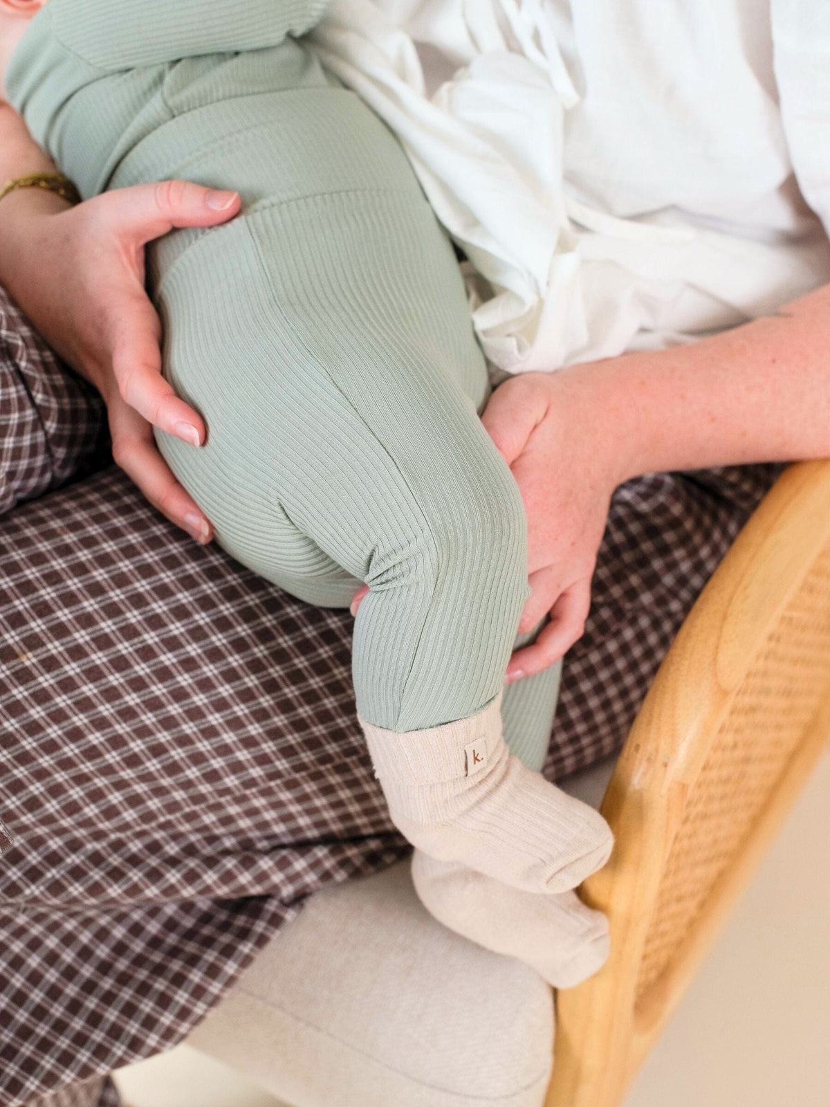 Bamboo Fold Down Leggings - Sage Clothing Kiin ® 