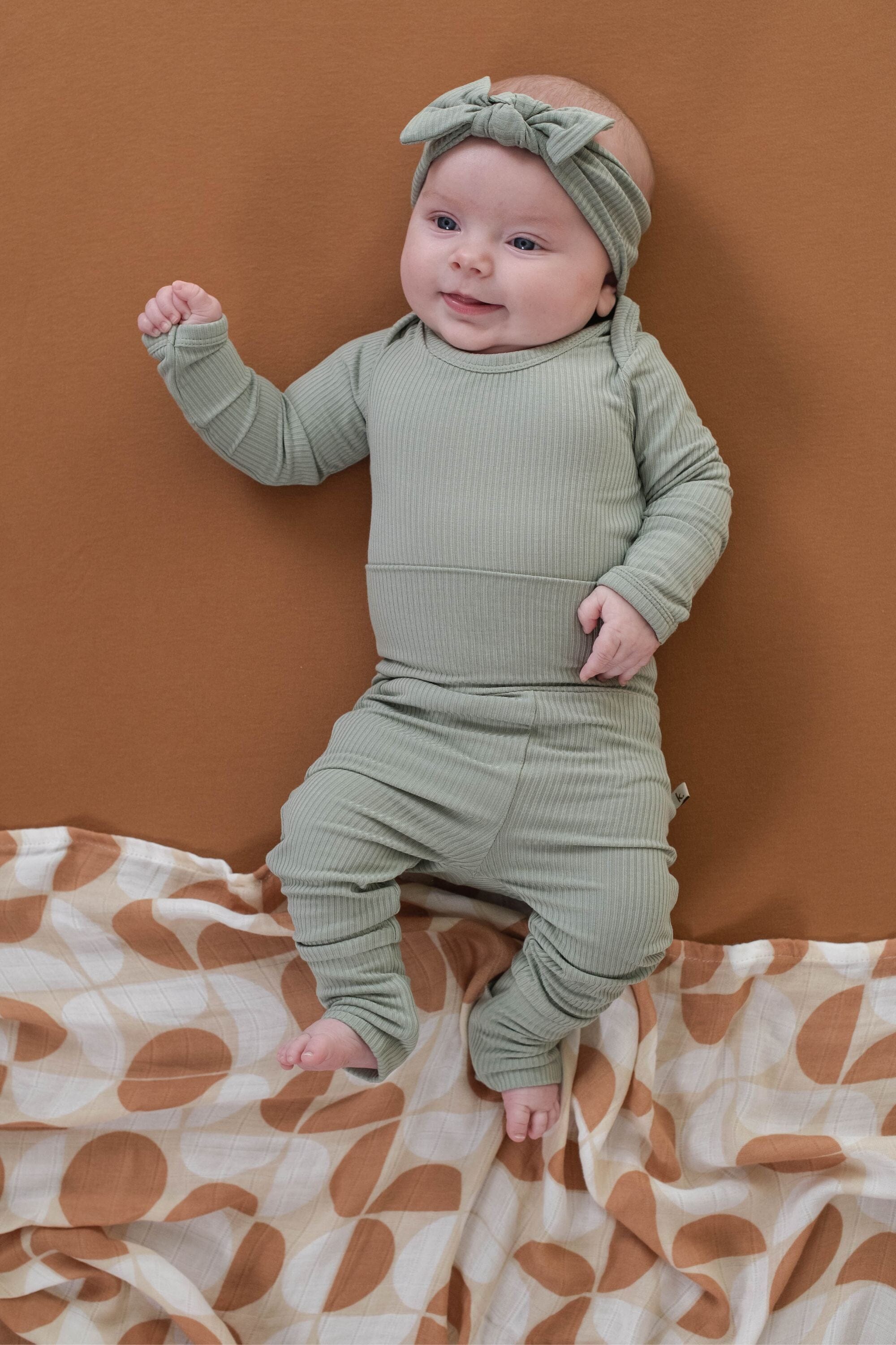 Bamboo Fold Down Leggings - Sage Clothing Kiin ® 