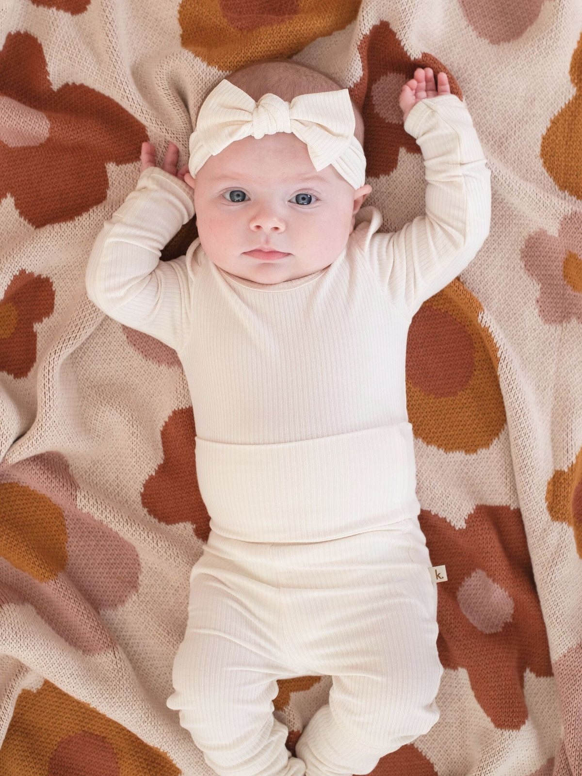 Bamboo Long Sleeve Bodysuit - Ivory Clothing Kiin ® 
