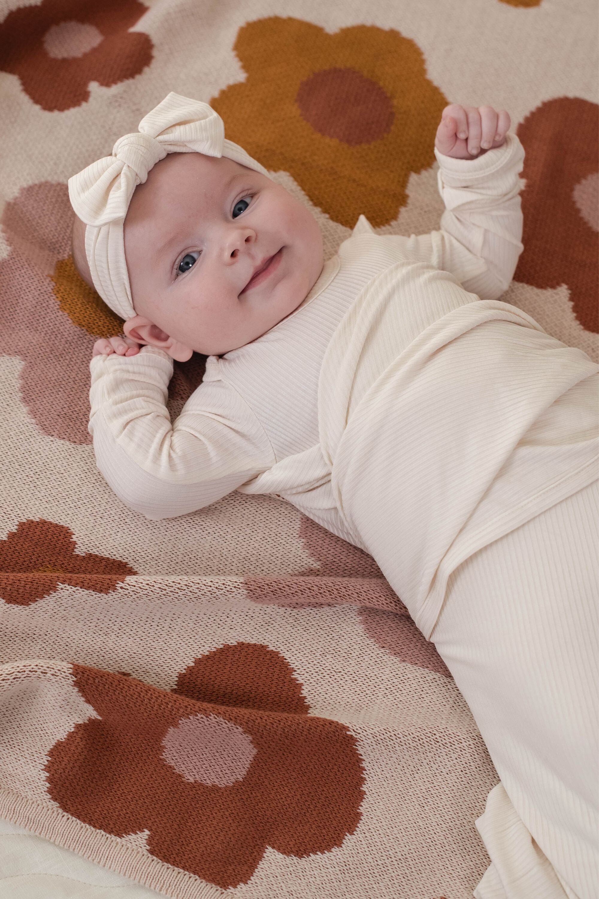 Bamboo Long Sleeve Bodysuit - Ivory Clothing Kiin ® 