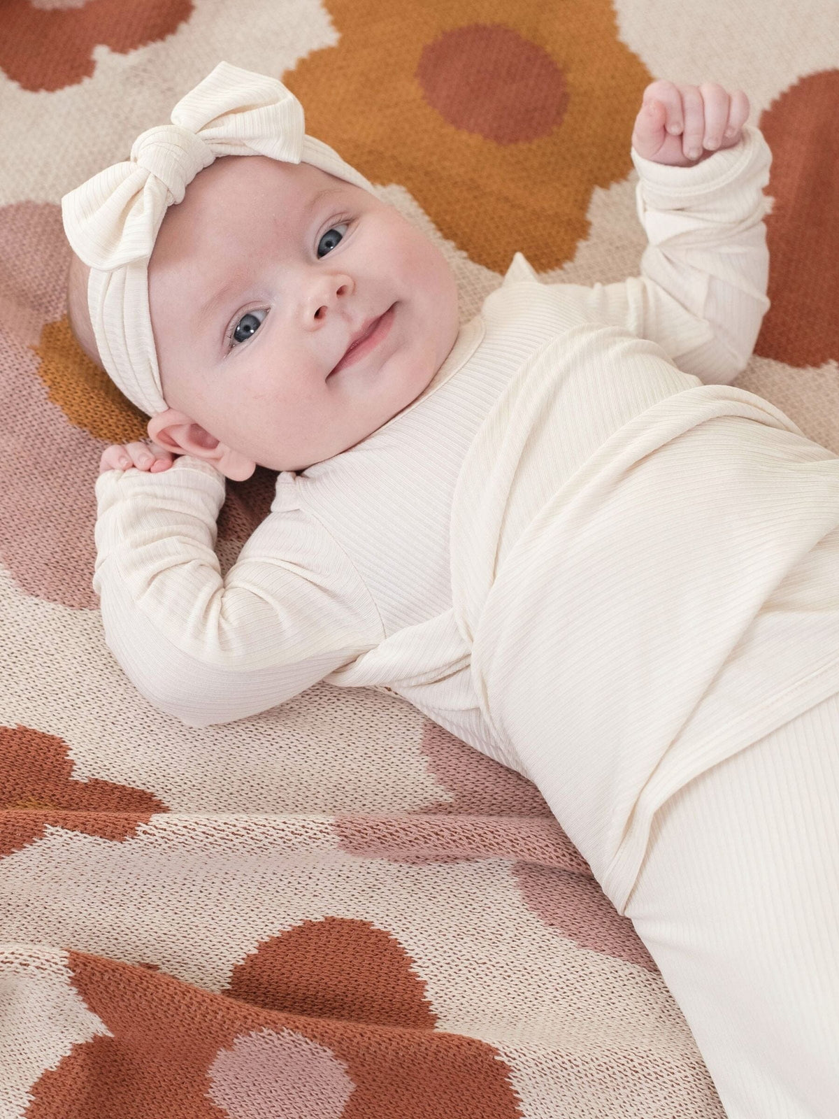 Bamboo Long Sleeve Bodysuit - Ivory Clothing Kiin ® 