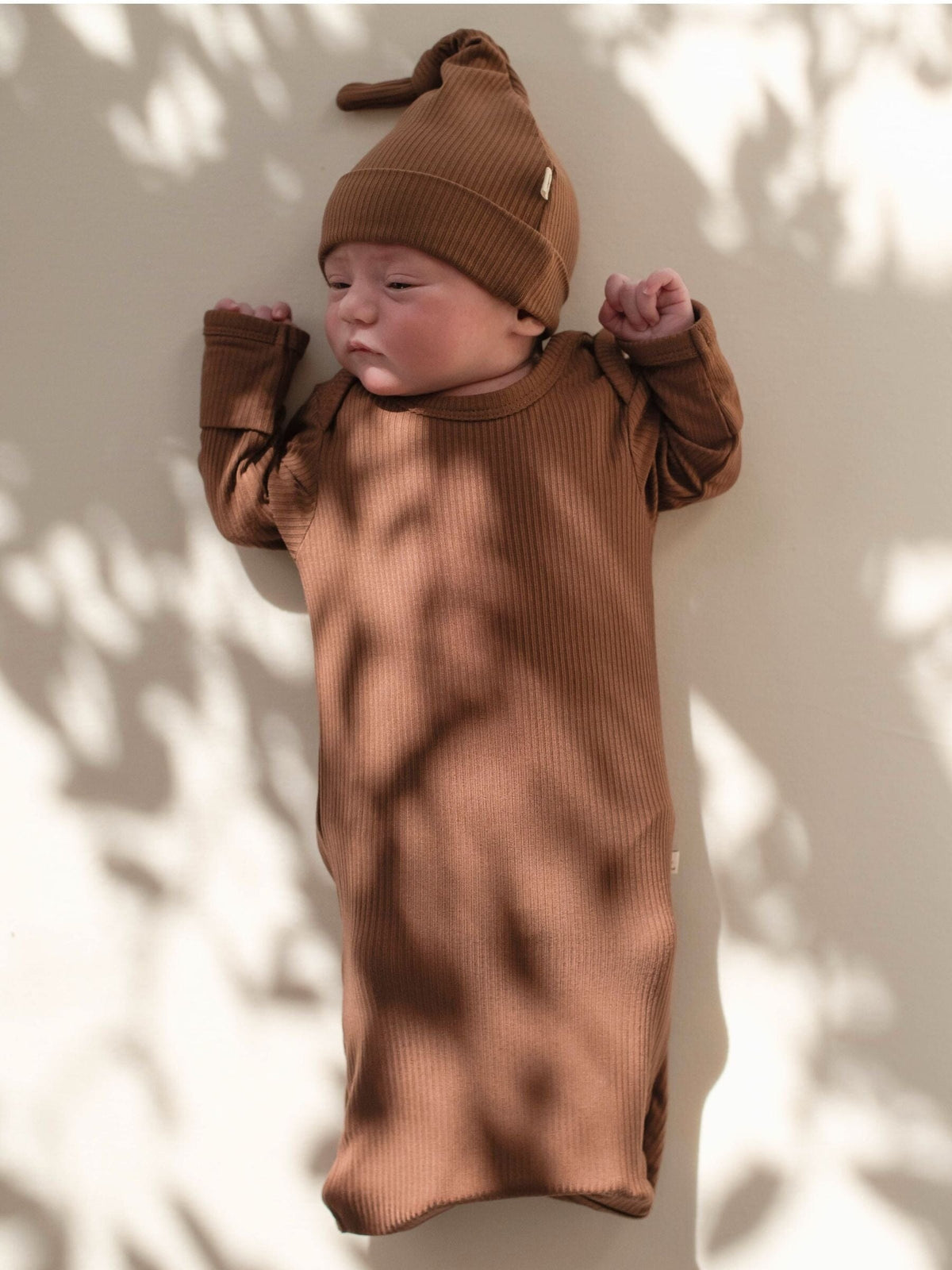 Bamboo Newborn Gown - Chocolate Clothing Kiin ® 