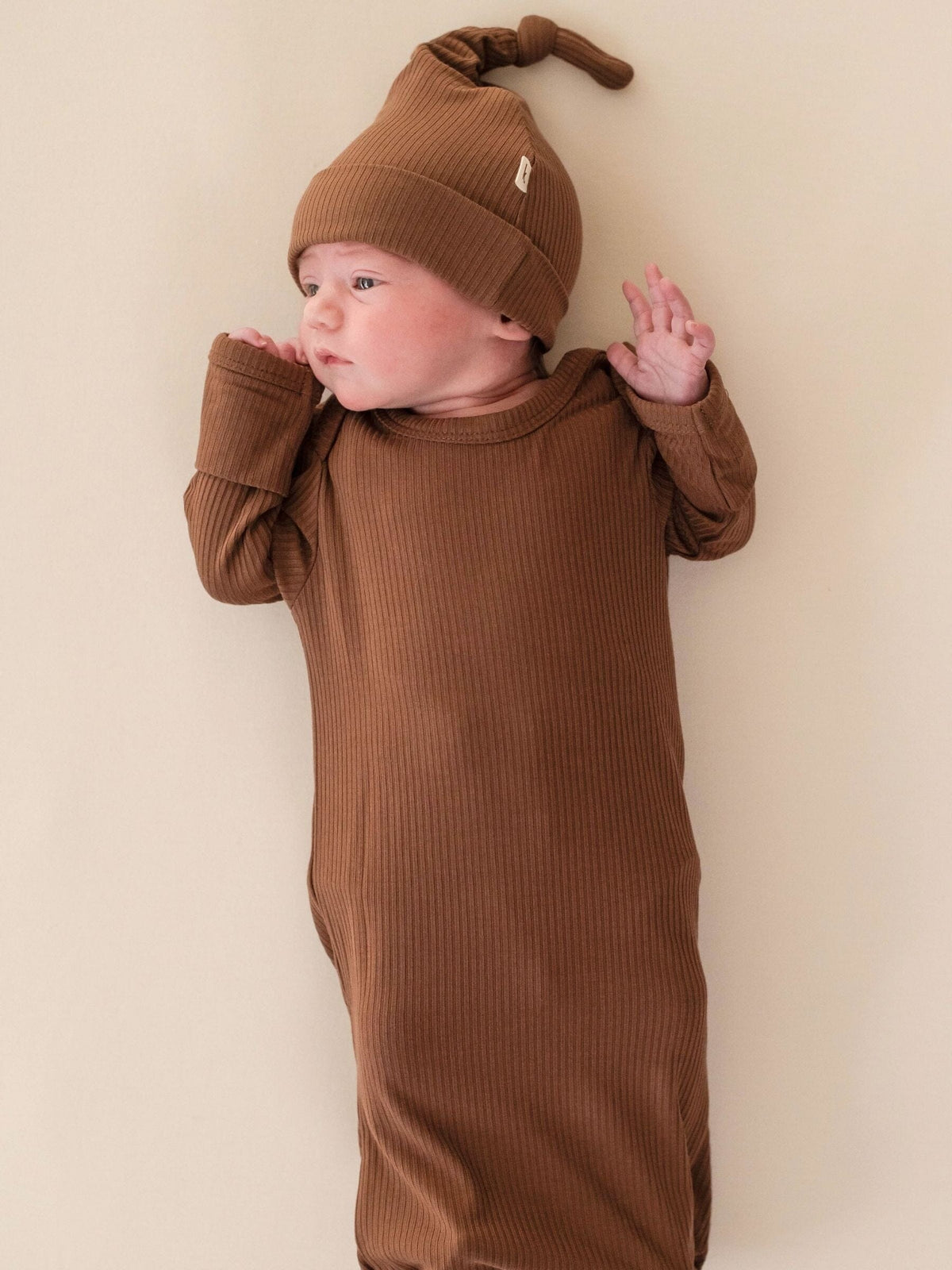 Bamboo Newborn Gown - Chocolate Clothing Kiin ® 