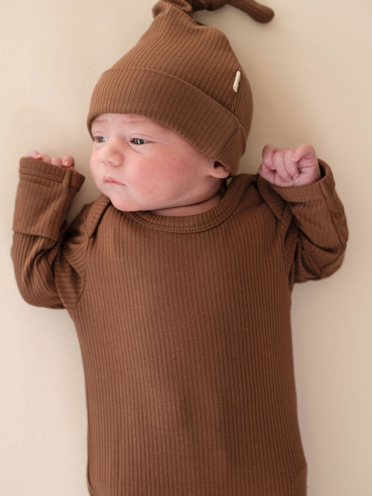 Bamboo Newborn Gown - Chocolate Clothing Kiin ® 