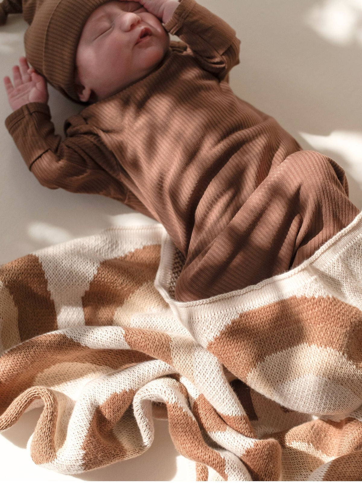 Bamboo Newborn Gown - Chocolate Clothing Kiin ® 