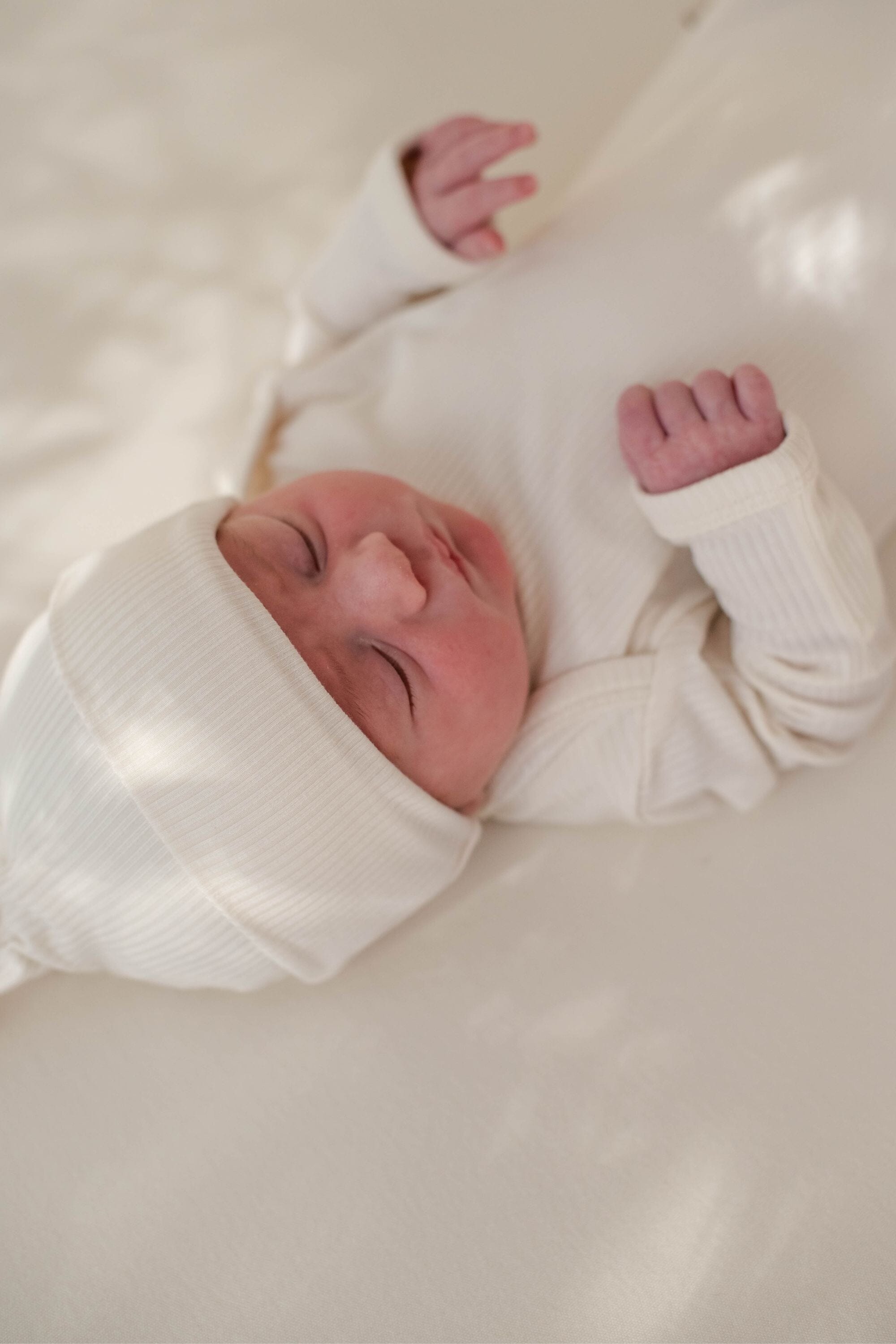 Bamboo Newborn Gown - Ivory Clothing Kiin ® 