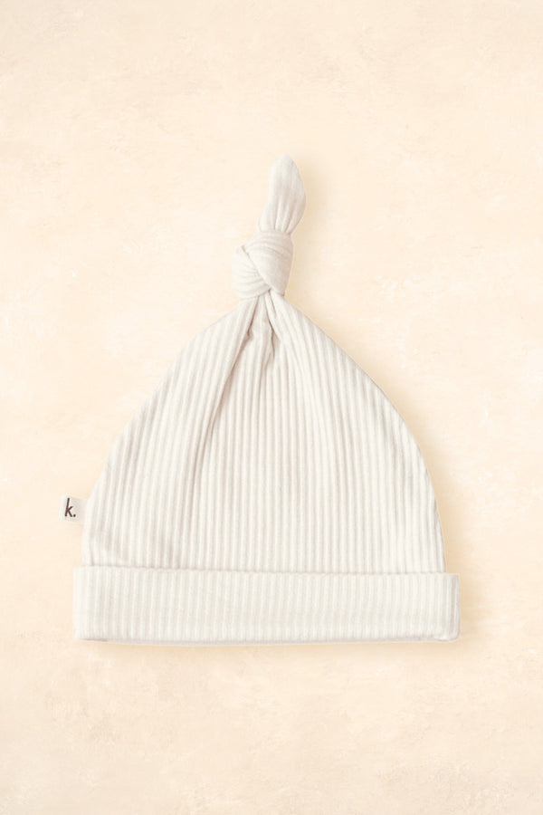 Bamboo Stretch Beanie Bows + Beanies Kiin ® Ivory 