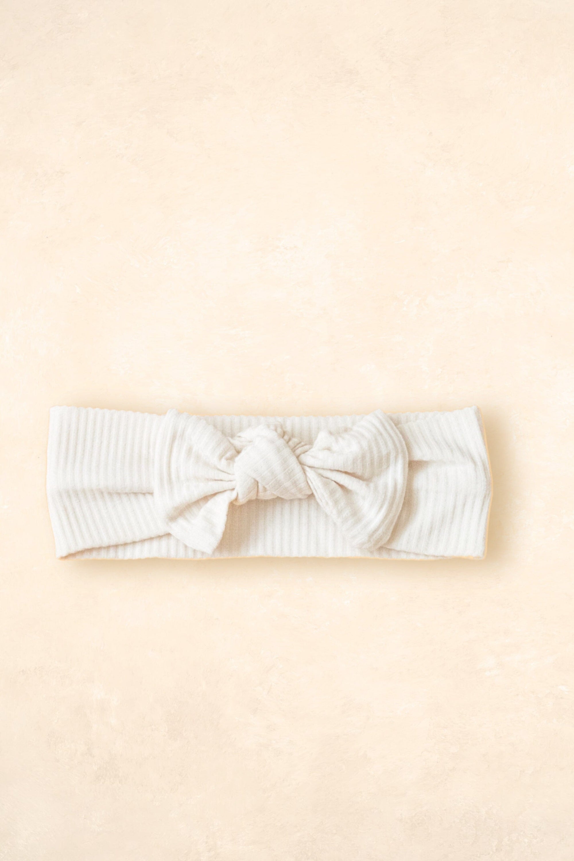Bamboo Stretch Bow Headband Bows + Beanies Kiin ® Ivory 