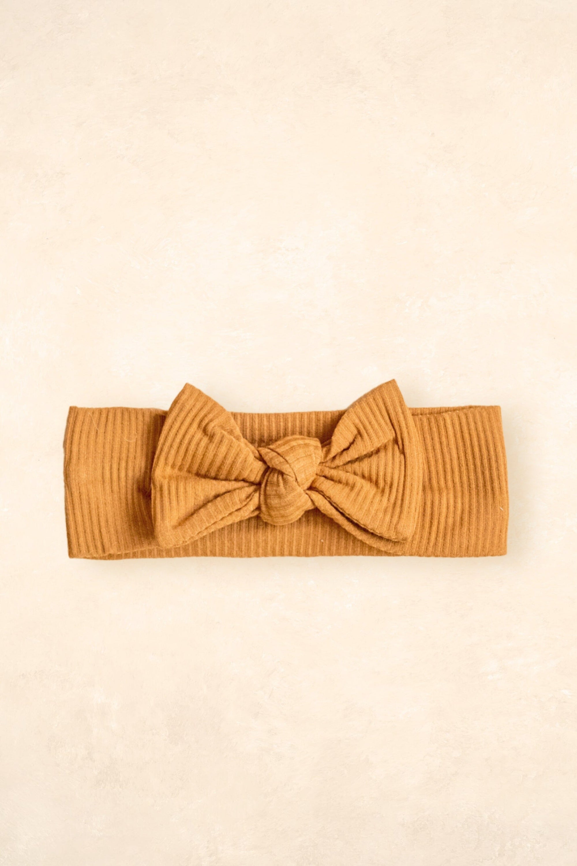 Bamboo Stretch Bow Headband - OUTLET Bows + Beanies Kiin ® Caramel 
