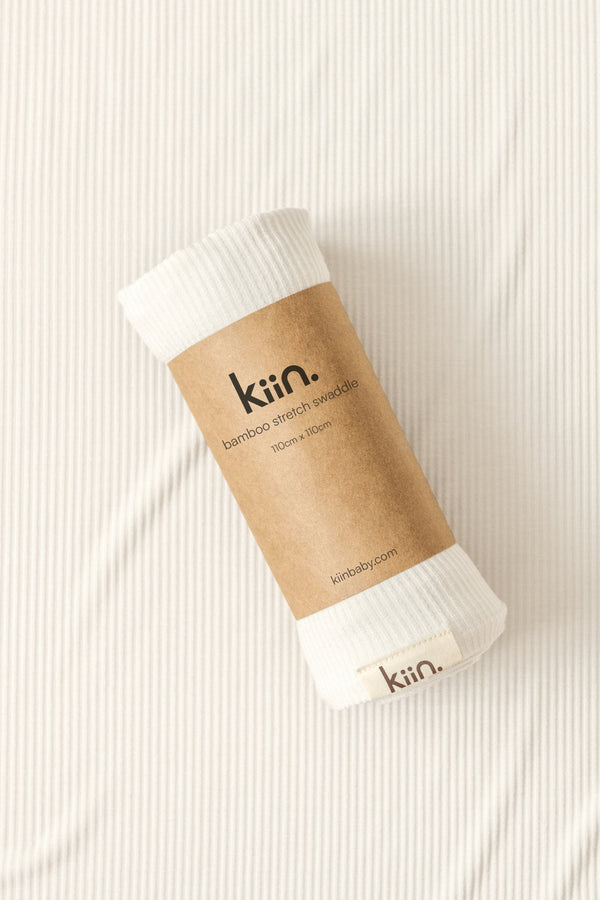 Bamboo Stretch Swaddle Swaddles Kiin ® Ivory 