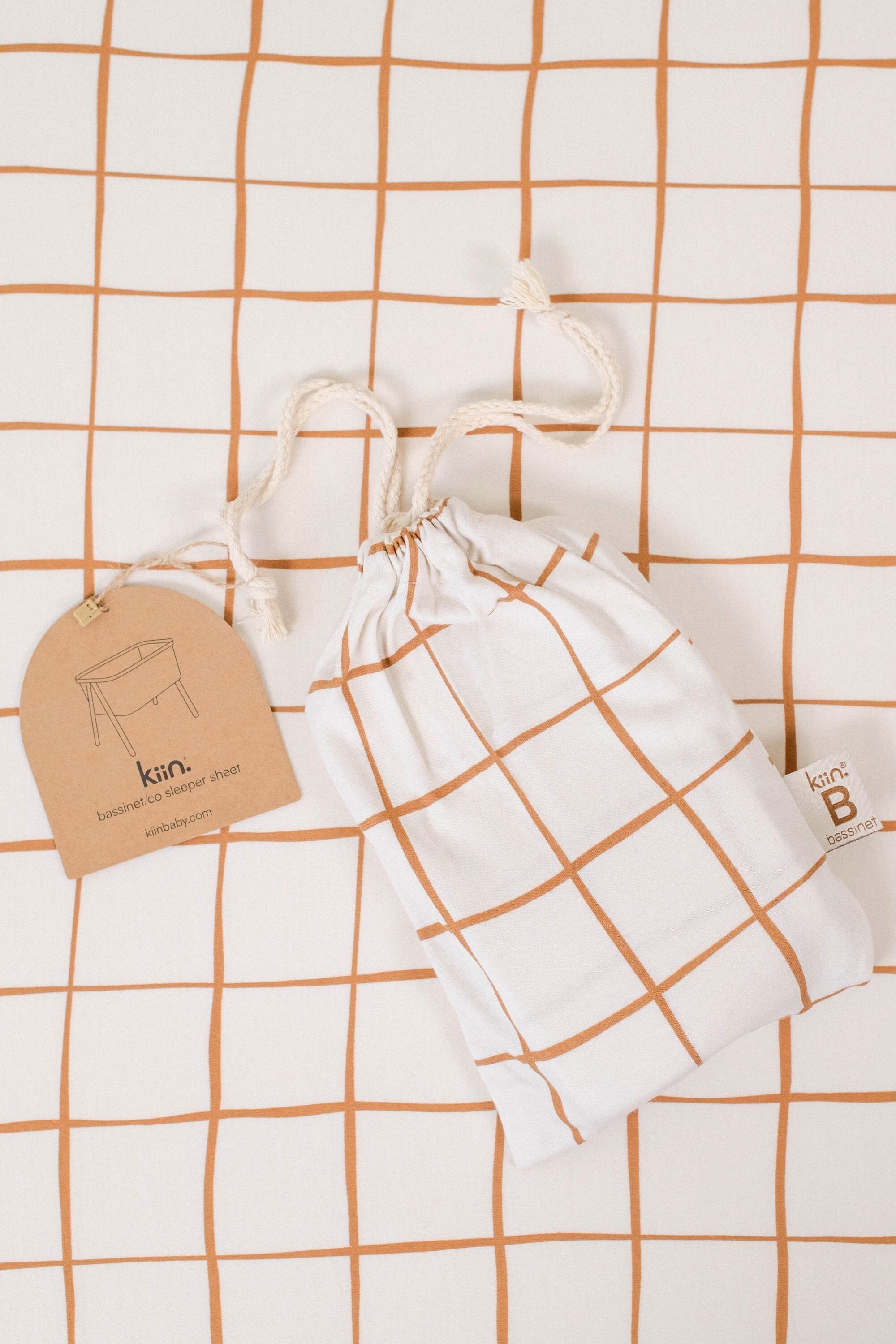 Bassinet/Co Sleeper Organic Sheet - Lattice Sheets Kiin ® 