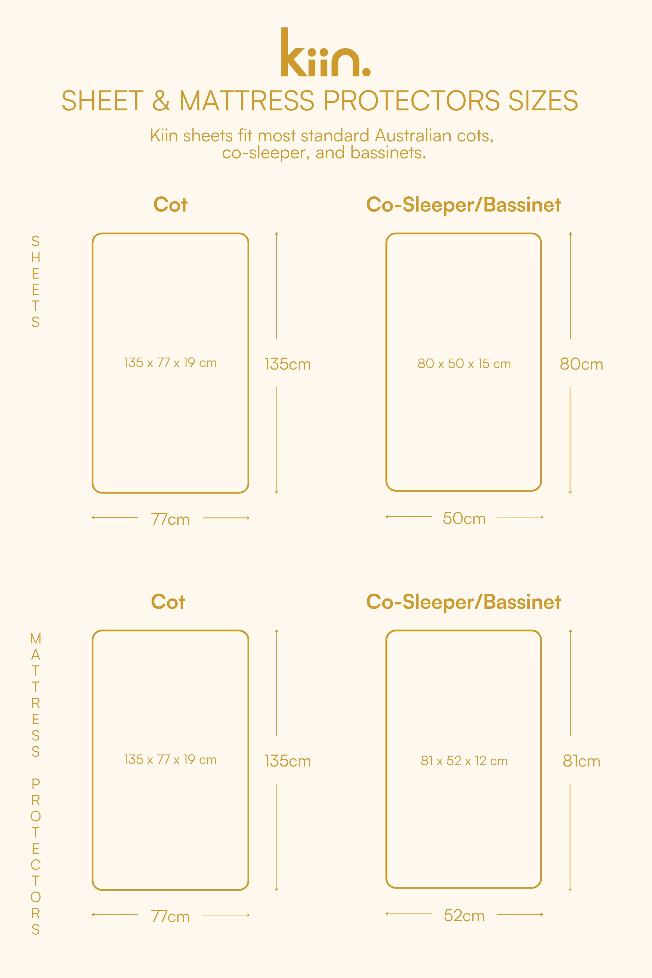Bassinet/Co Sleeper Organic Sheet Sheets Kiin ® 