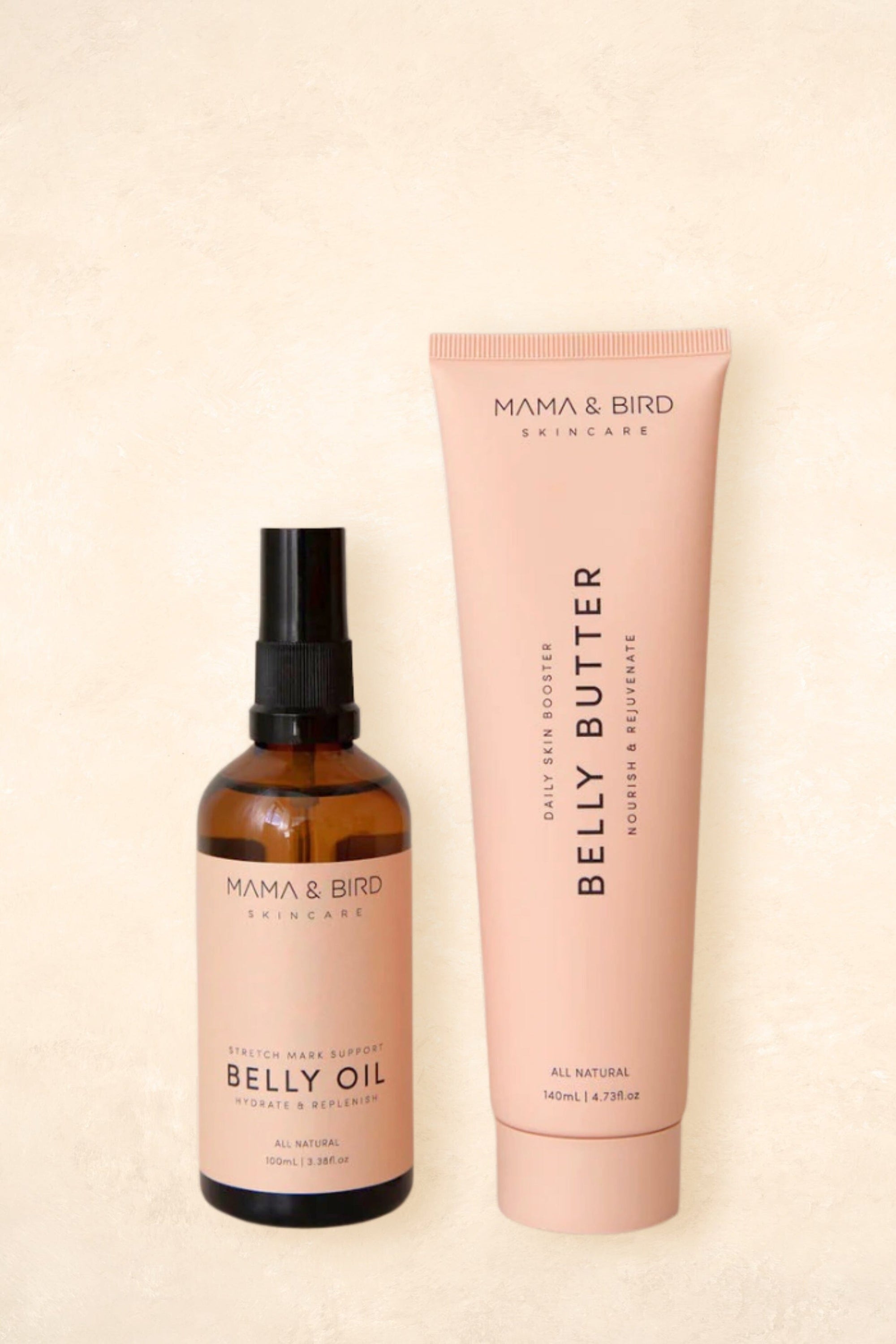 Belly Duo: Butter & Oil Pregnancy Mama & Bird Skincare 