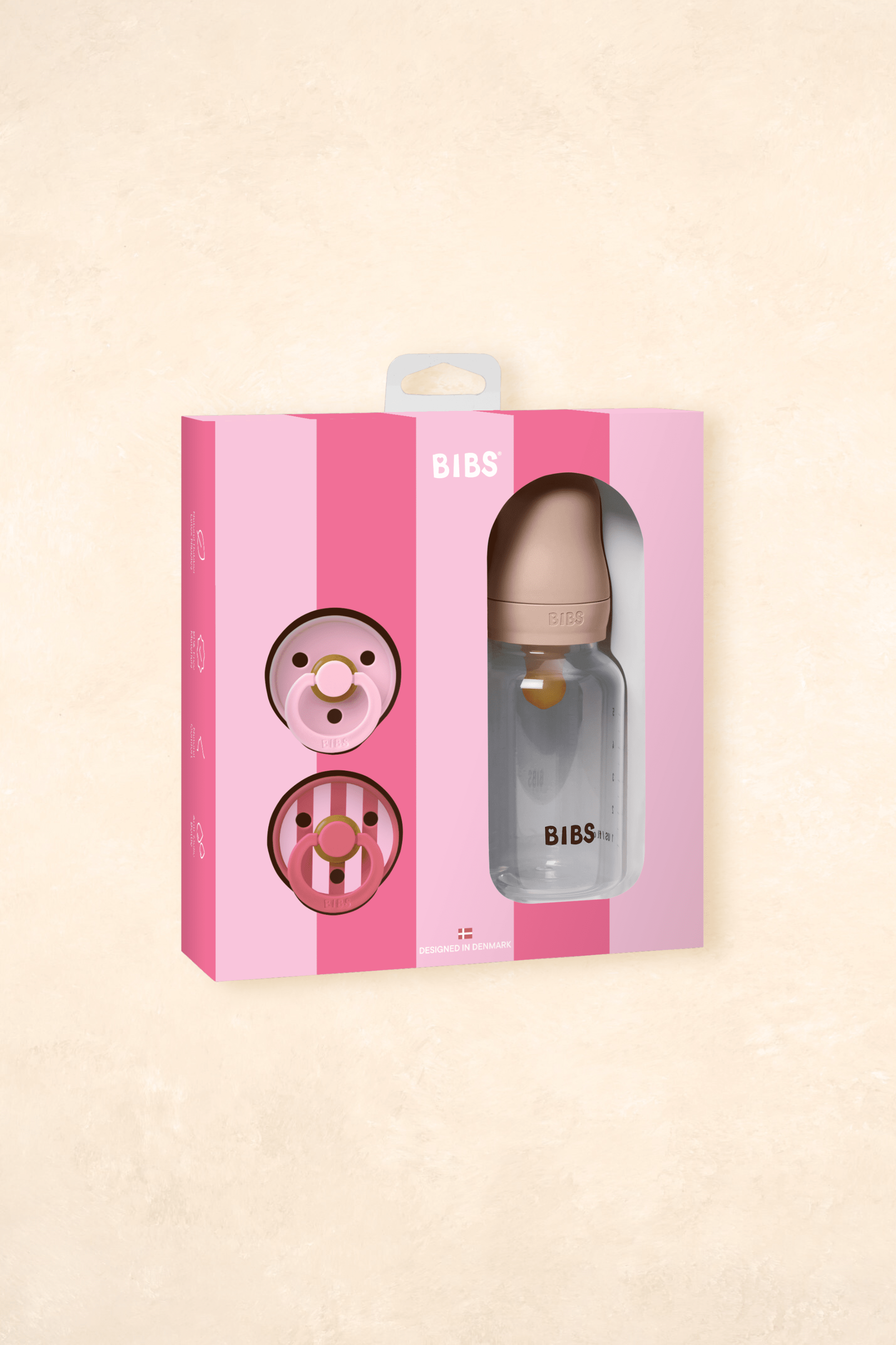 Bibs Gift Set, Baby Sprinkle Bottle BIBS Blush 