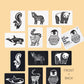 Black and White Art Cards Books Wee Gallery Animals 