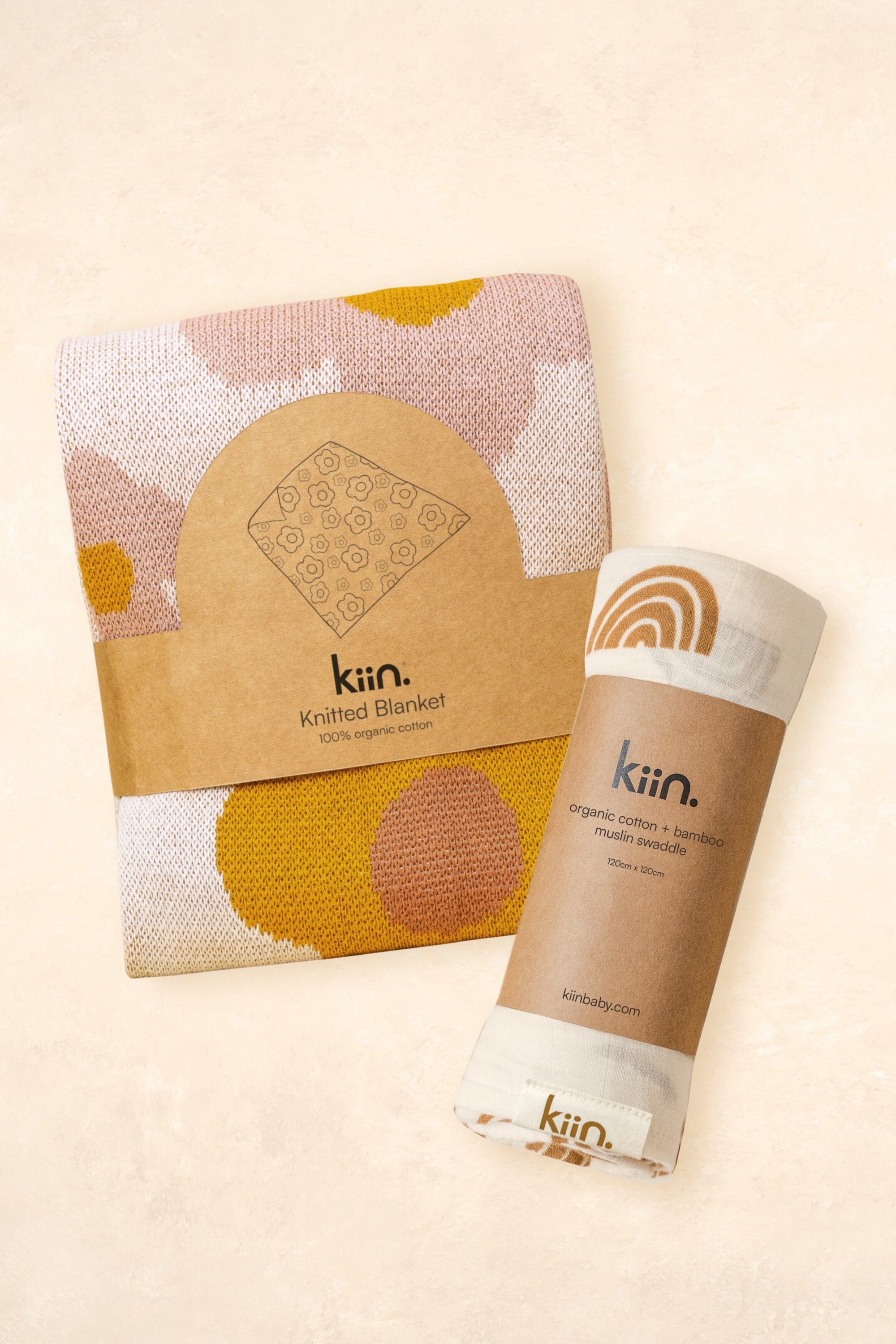 Blanket and Swaddle Bundle Bundles Kiin ® Bloom Rainbow 