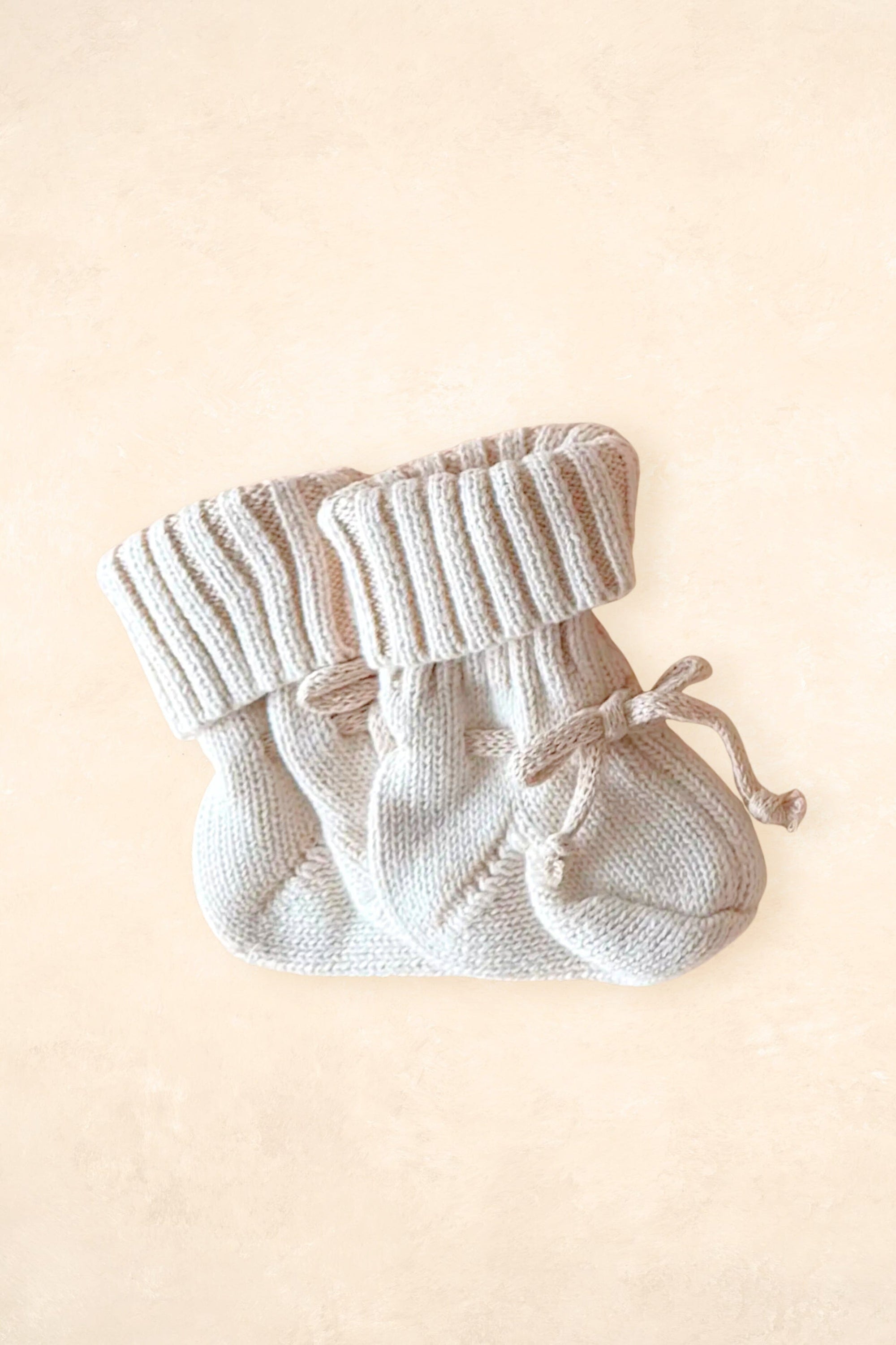 Chunky Cotton Booties Clothing FRECKLES the label 000 (0-3 months) Oat 