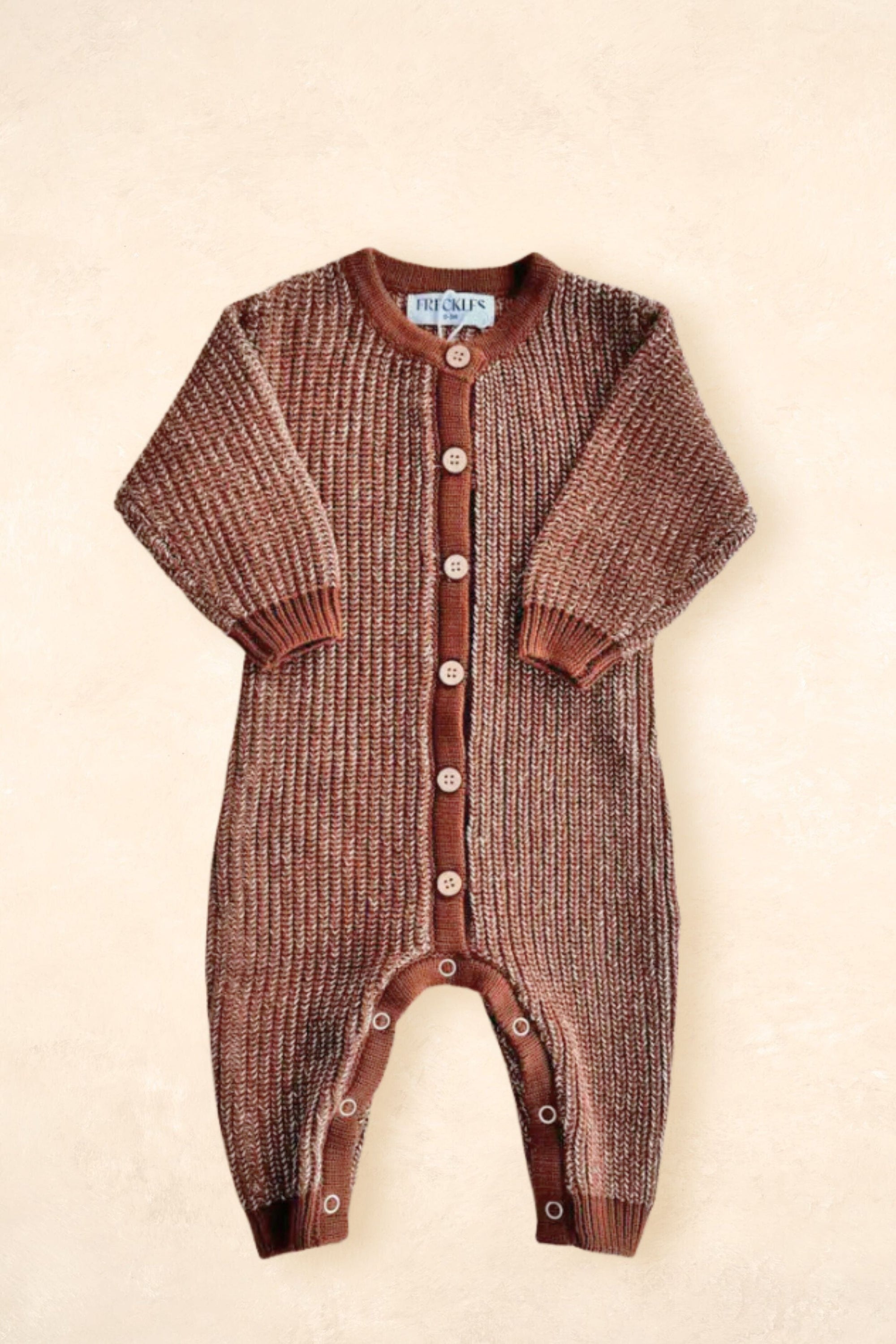 Chunky Full Romper - Chocolate Clothing FRECKLES the label 