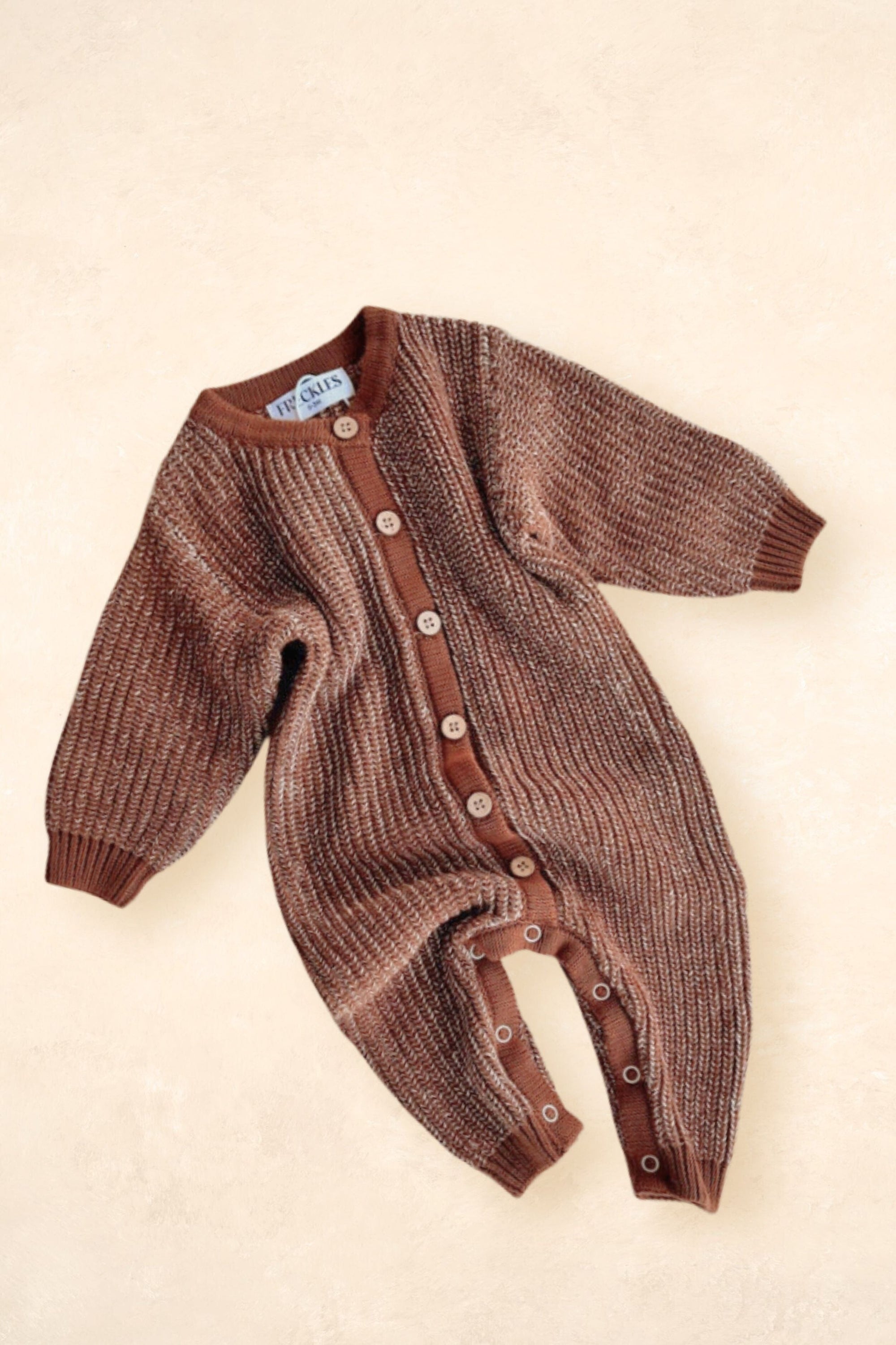 Chunky Full Romper - Chocolate Clothing FRECKLES the label 