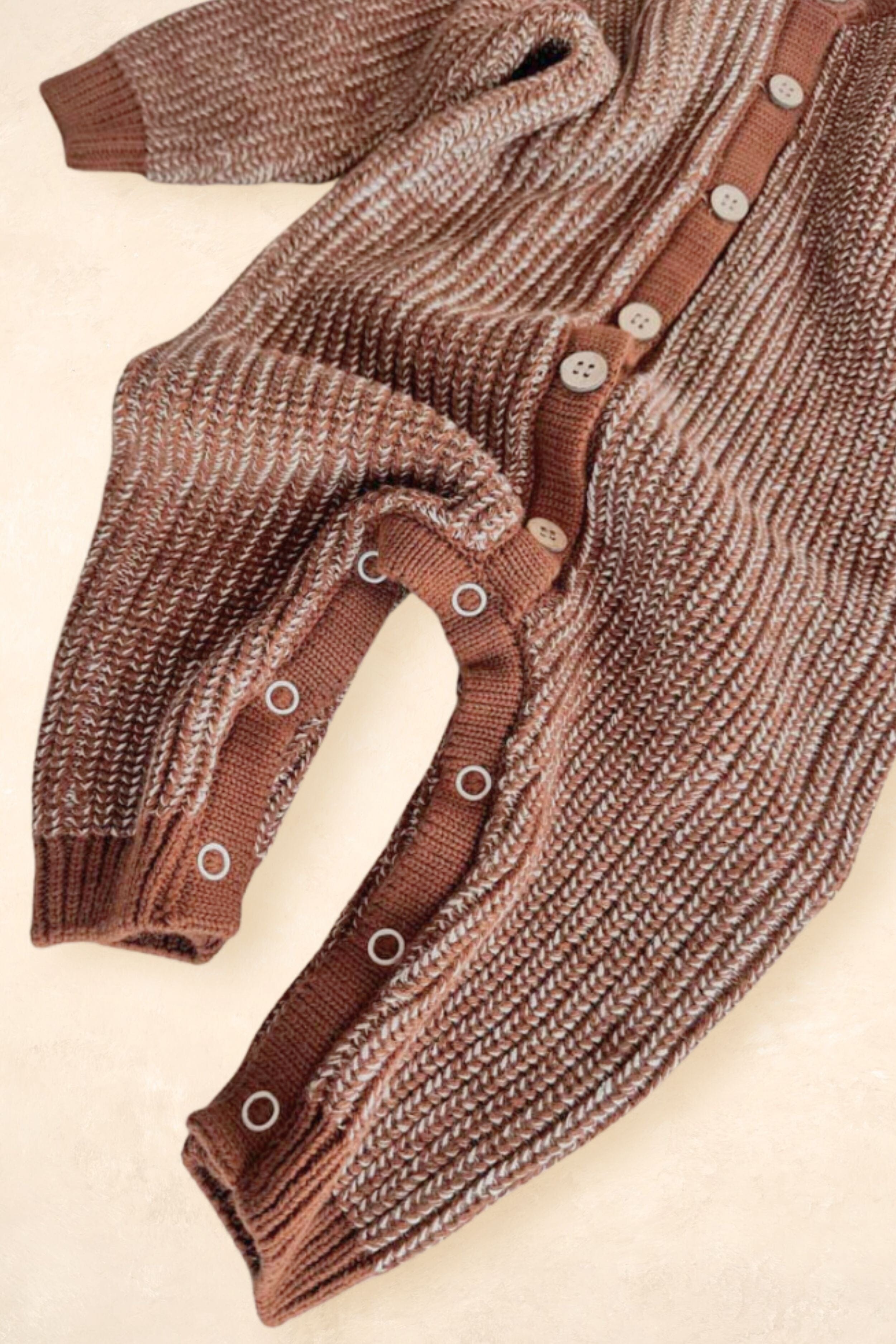 Chunky Full Romper - Chocolate Clothing FRECKLES the label 