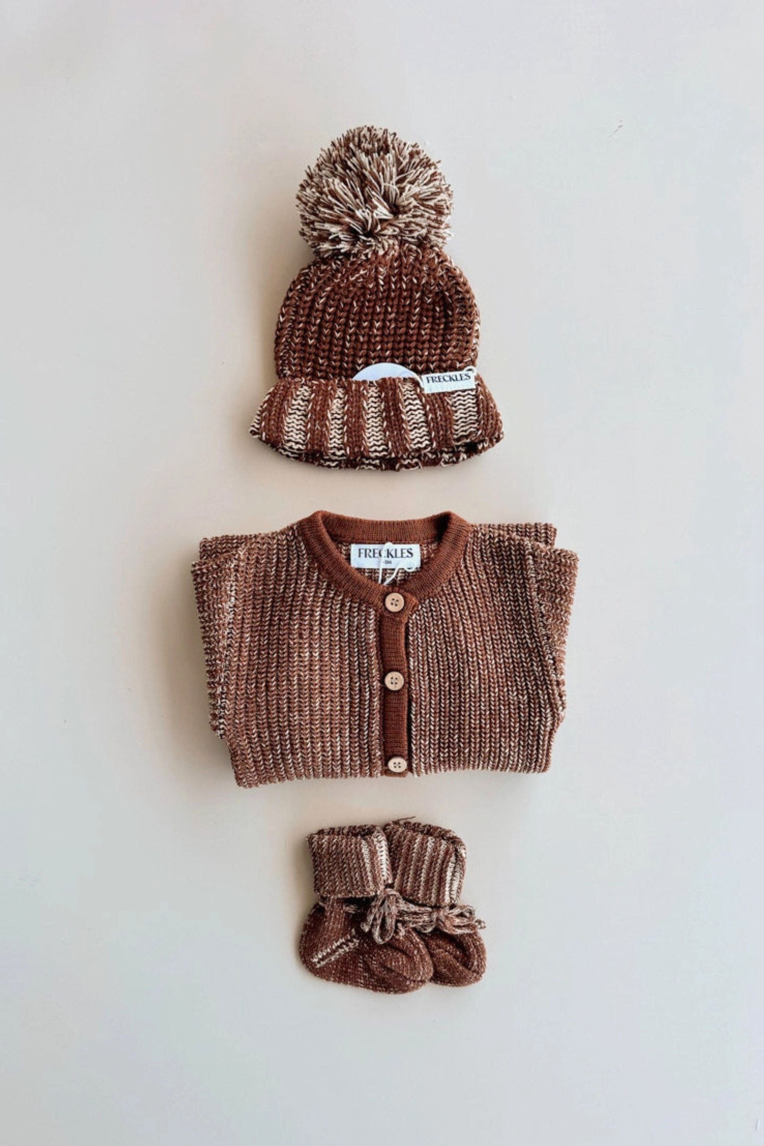 Chunky Full Romper - Chocolate Clothing FRECKLES the label 