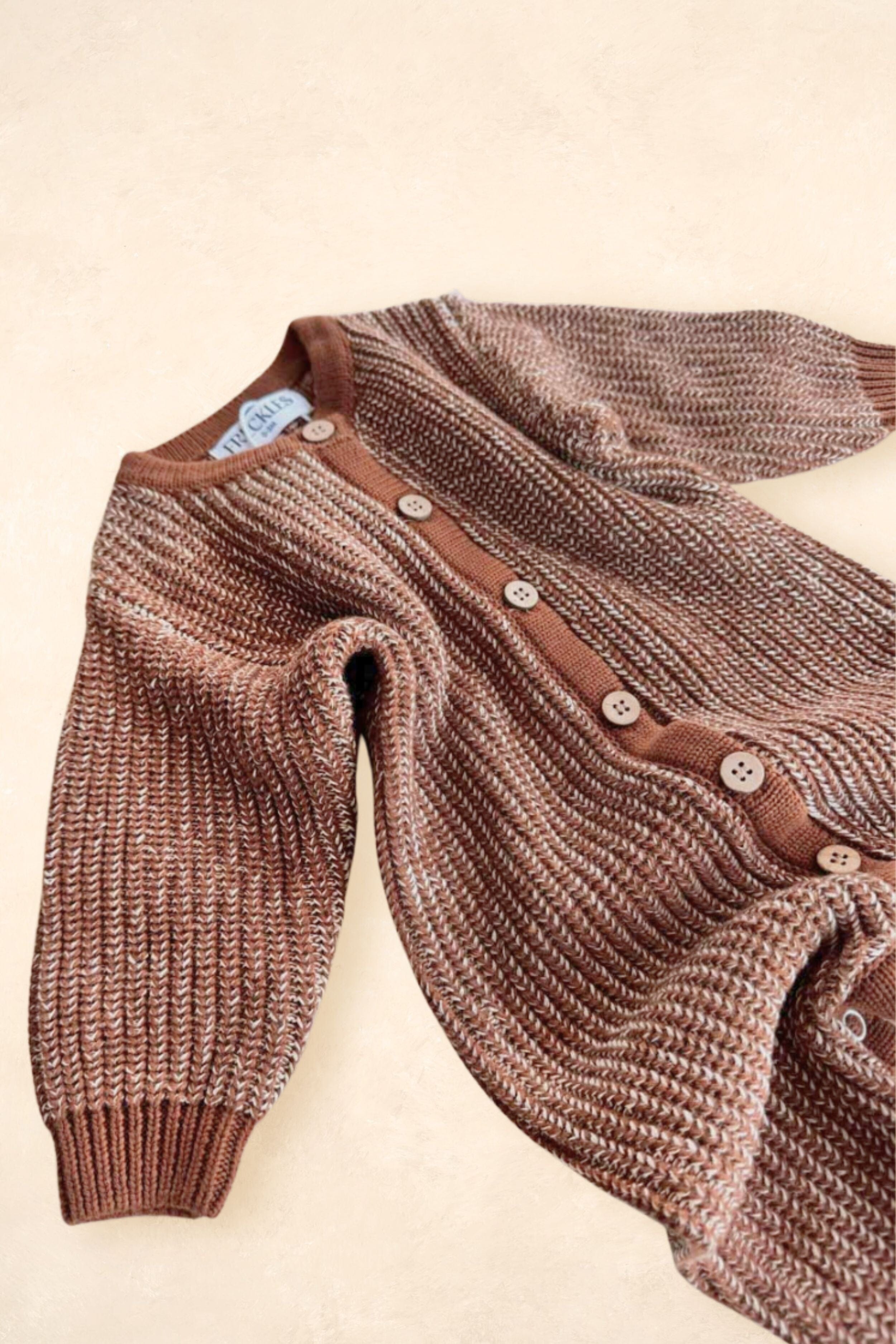 Chunky Full Romper - Chocolate Clothing FRECKLES the label 