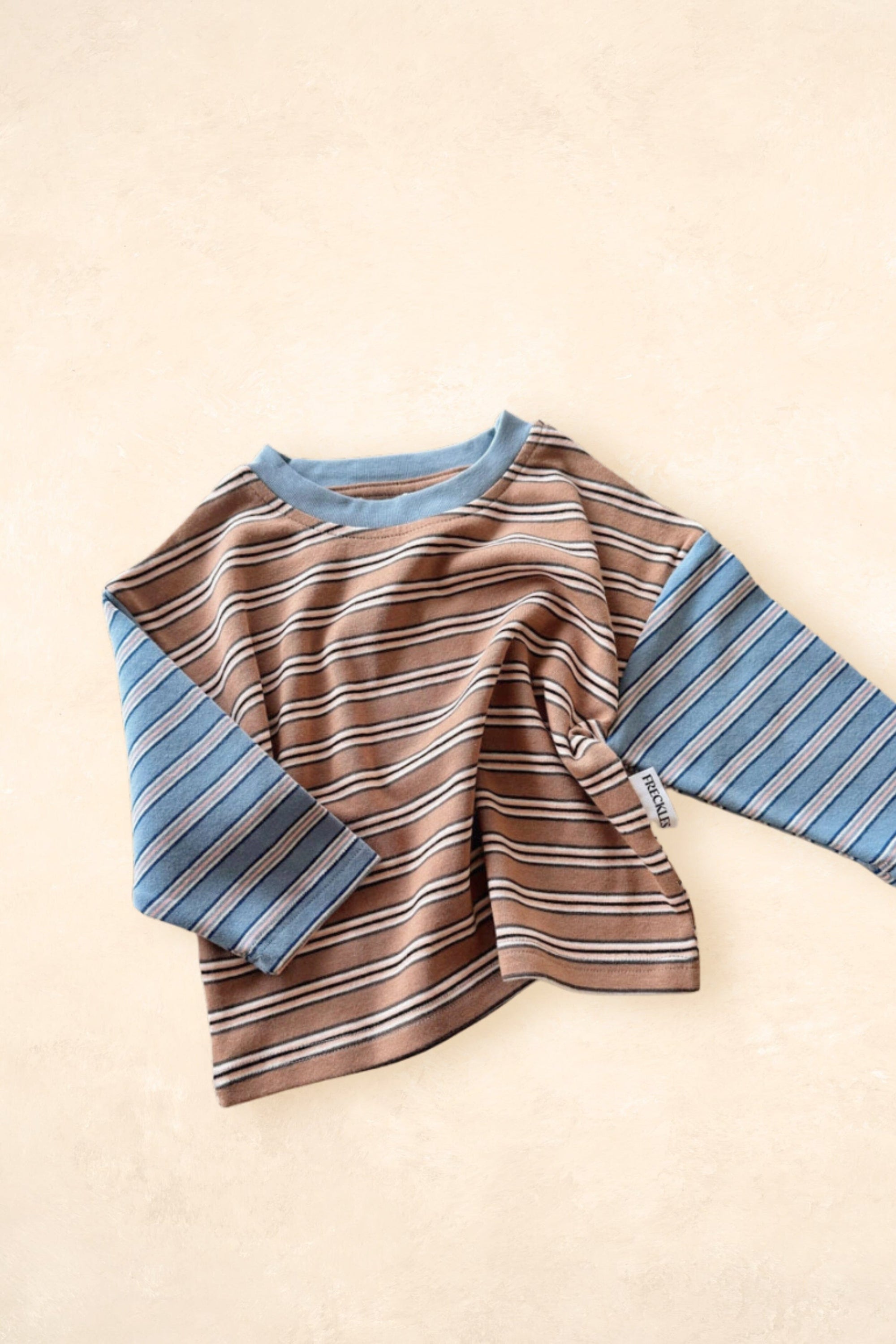 Colour Block Stripe Tee - Sorrento Clothing FRECKLES the label 