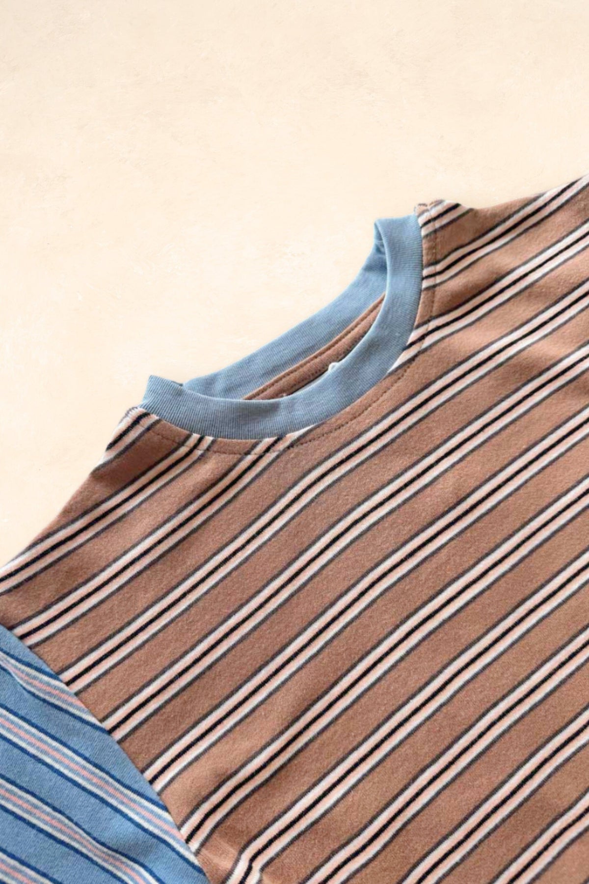 Colour Block Stripe Tee - Sorrento Clothing FRECKLES the label 